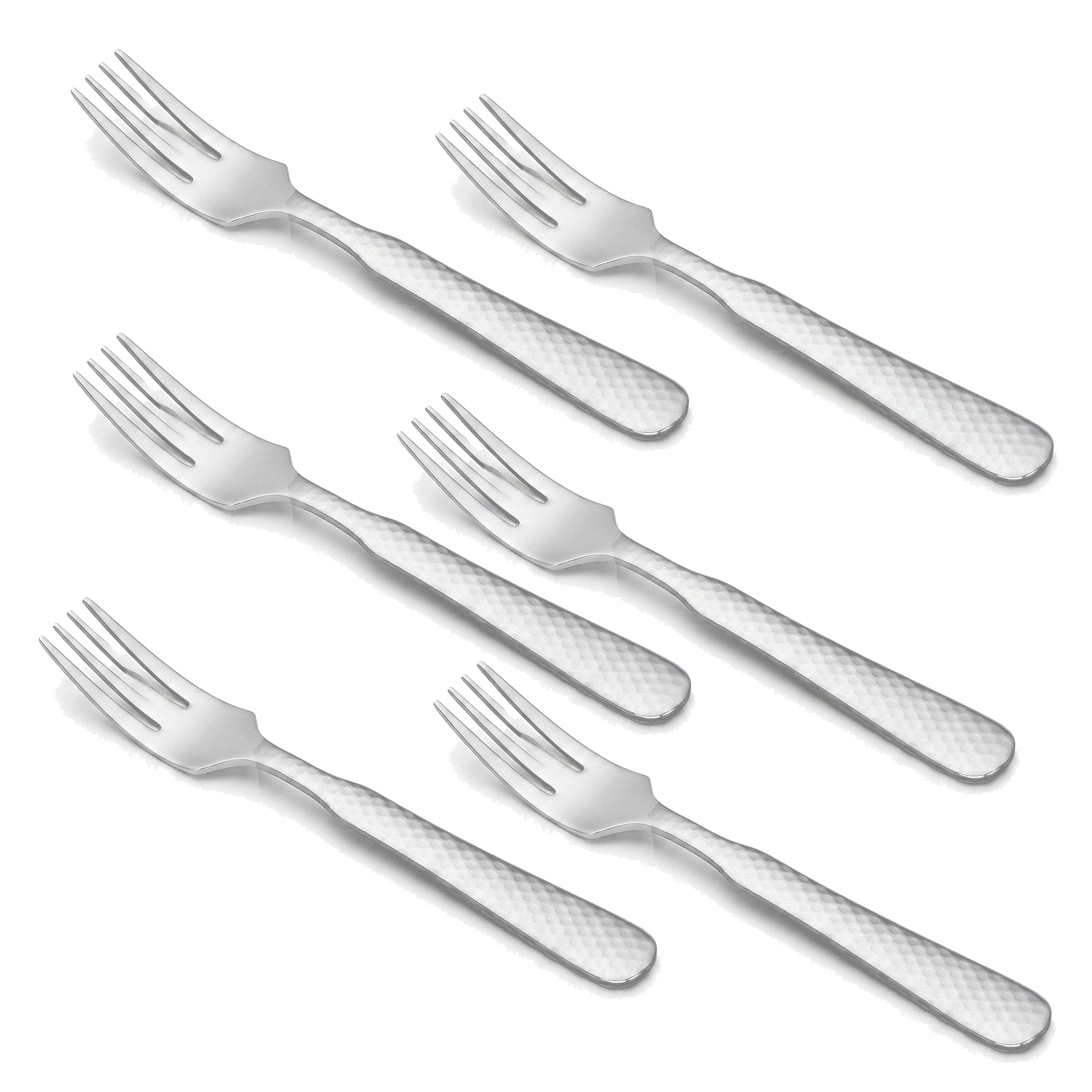 TRD 6-Piece Stainless Steel Silver Baby Fork Set