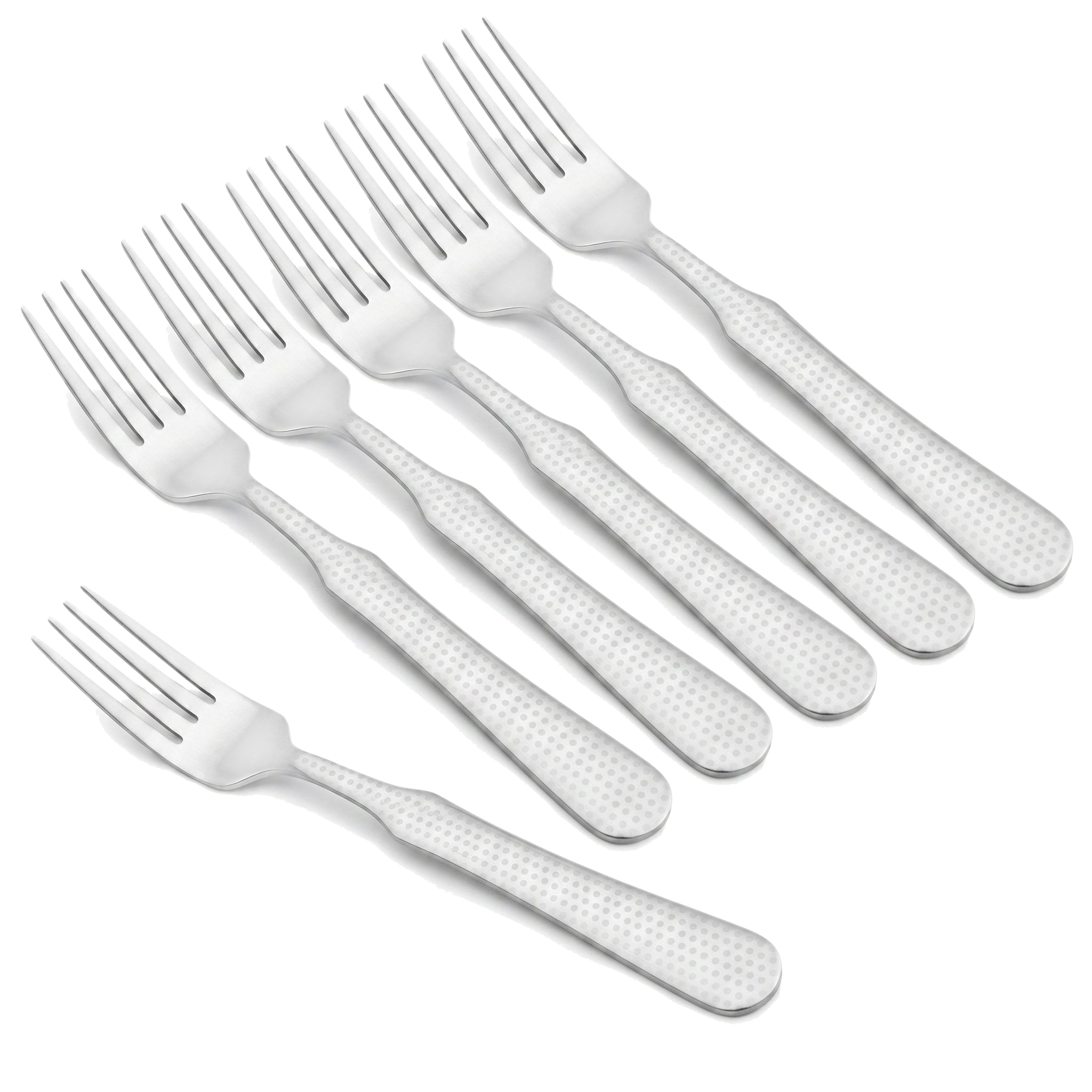 TRD 6-Piece Stainless Steel Silver Table Fork Set