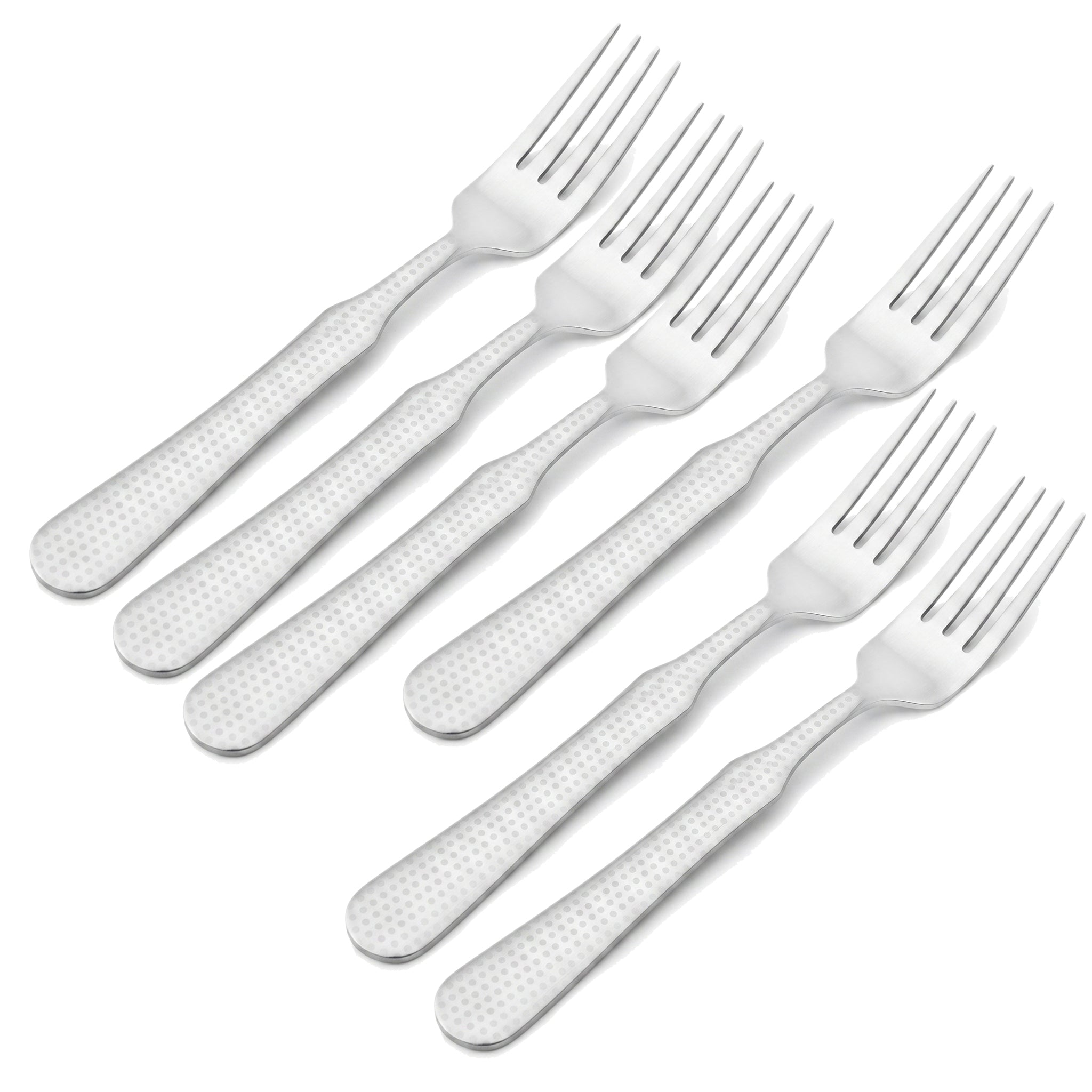 TRD 6-Piece Stainless Steel Silver Table Fork Set