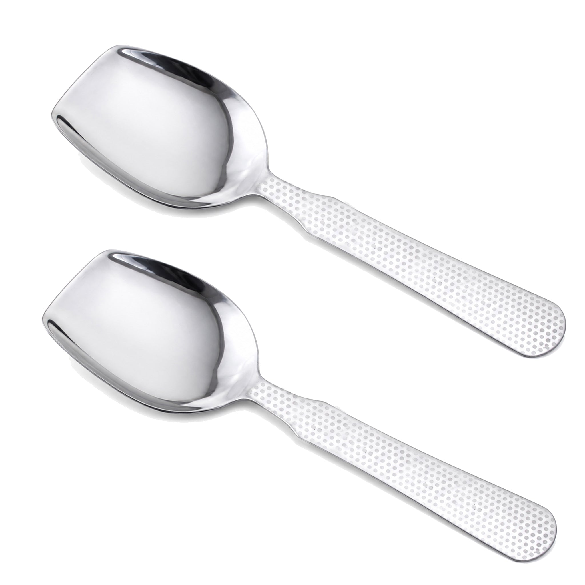 TRD Stainless Steel Silver Square Serving Rice Panja Spoon