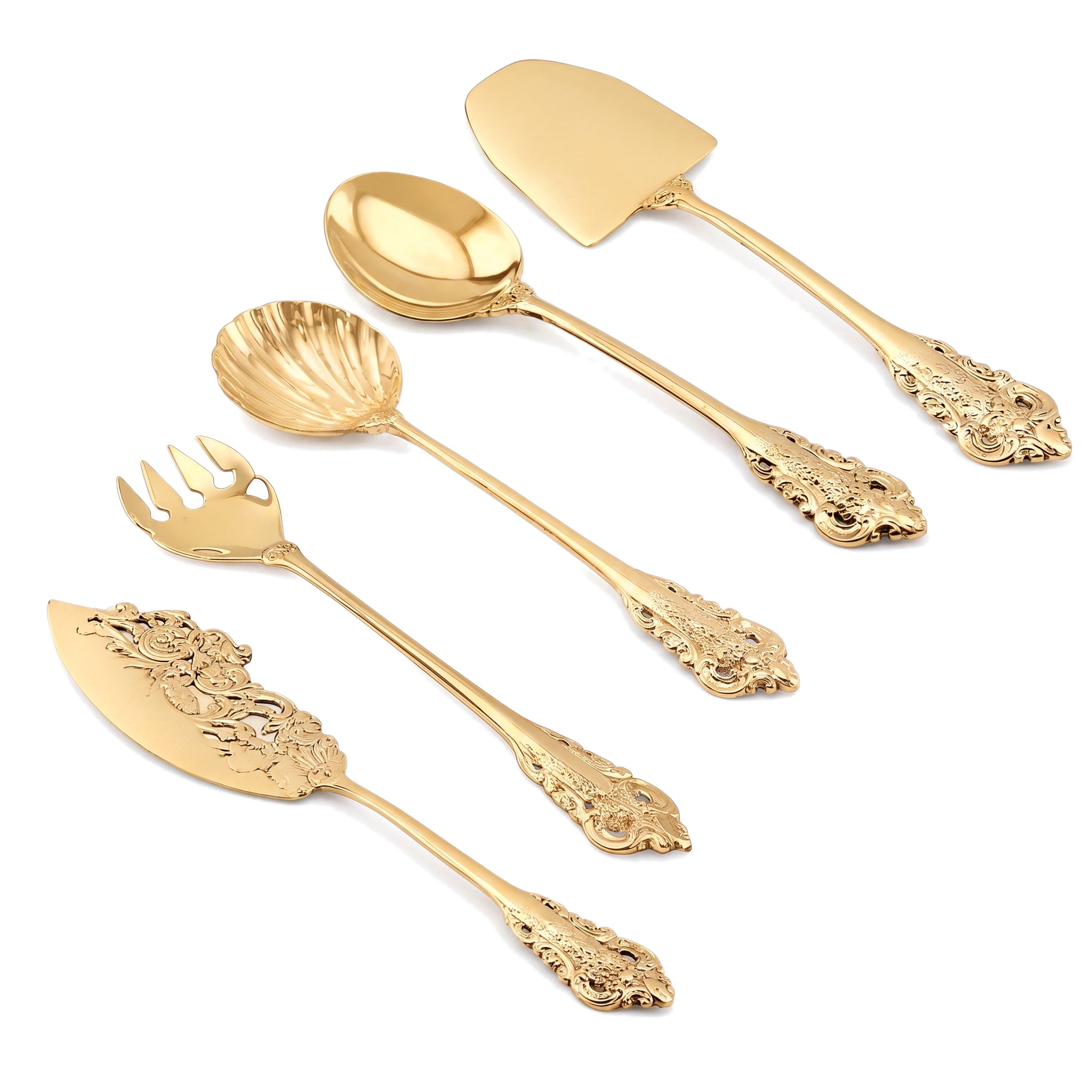 G.N 5-Pieces Brass Cutlery Sets