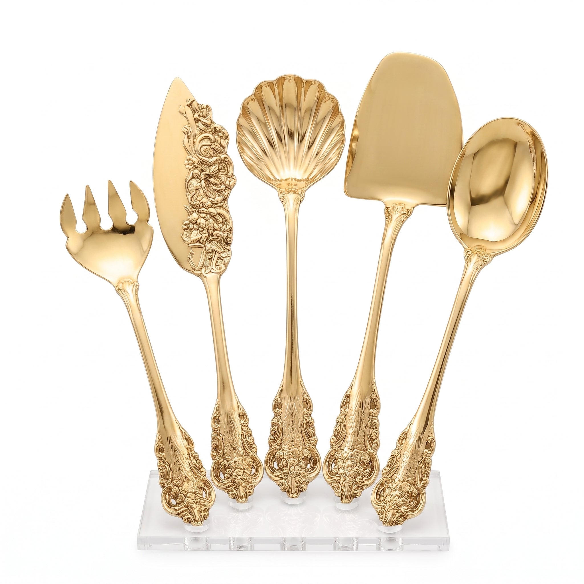 G.N 5-Pieces Brass Cutlery Sets