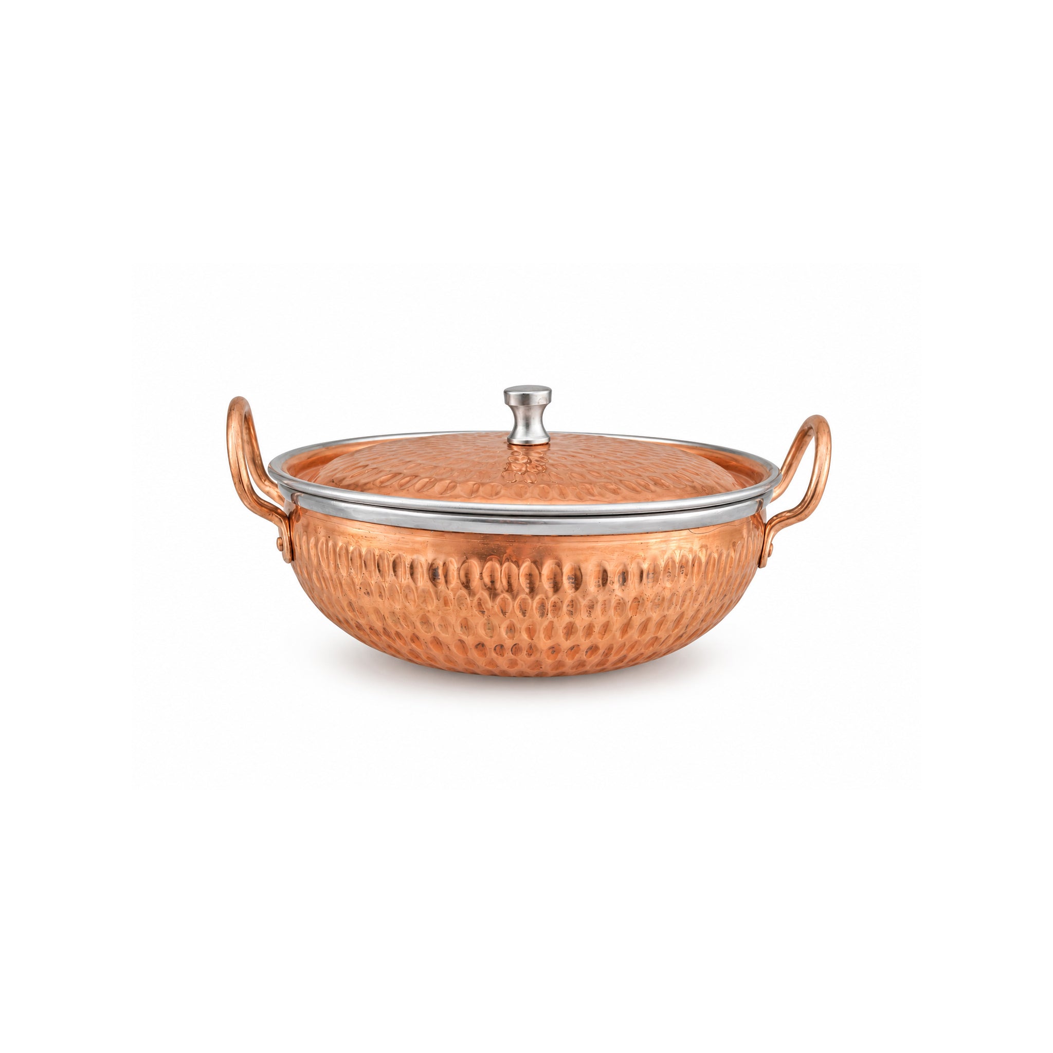 R.S Brass Copper Coating Serving Karahi