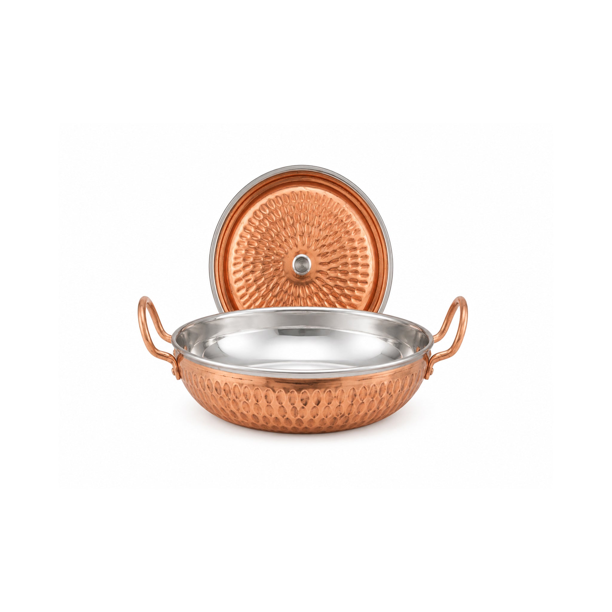R.S Brass Copper Coating Serving Karahi