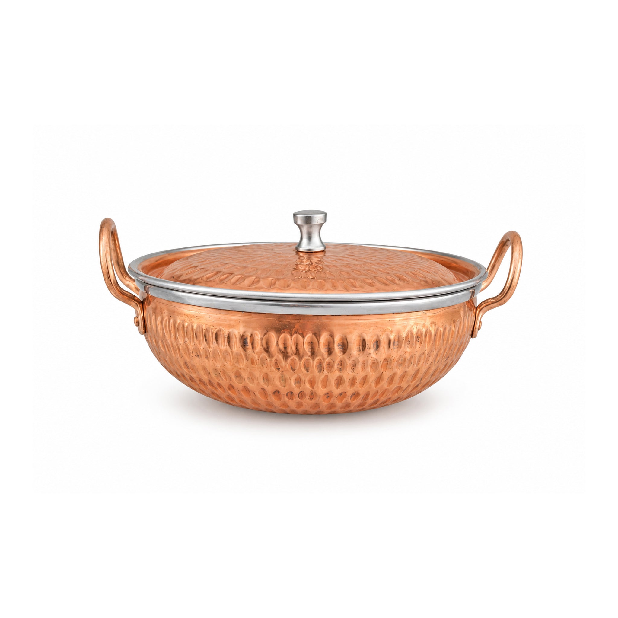 R.S Brass Copper Coating Serving Karahi