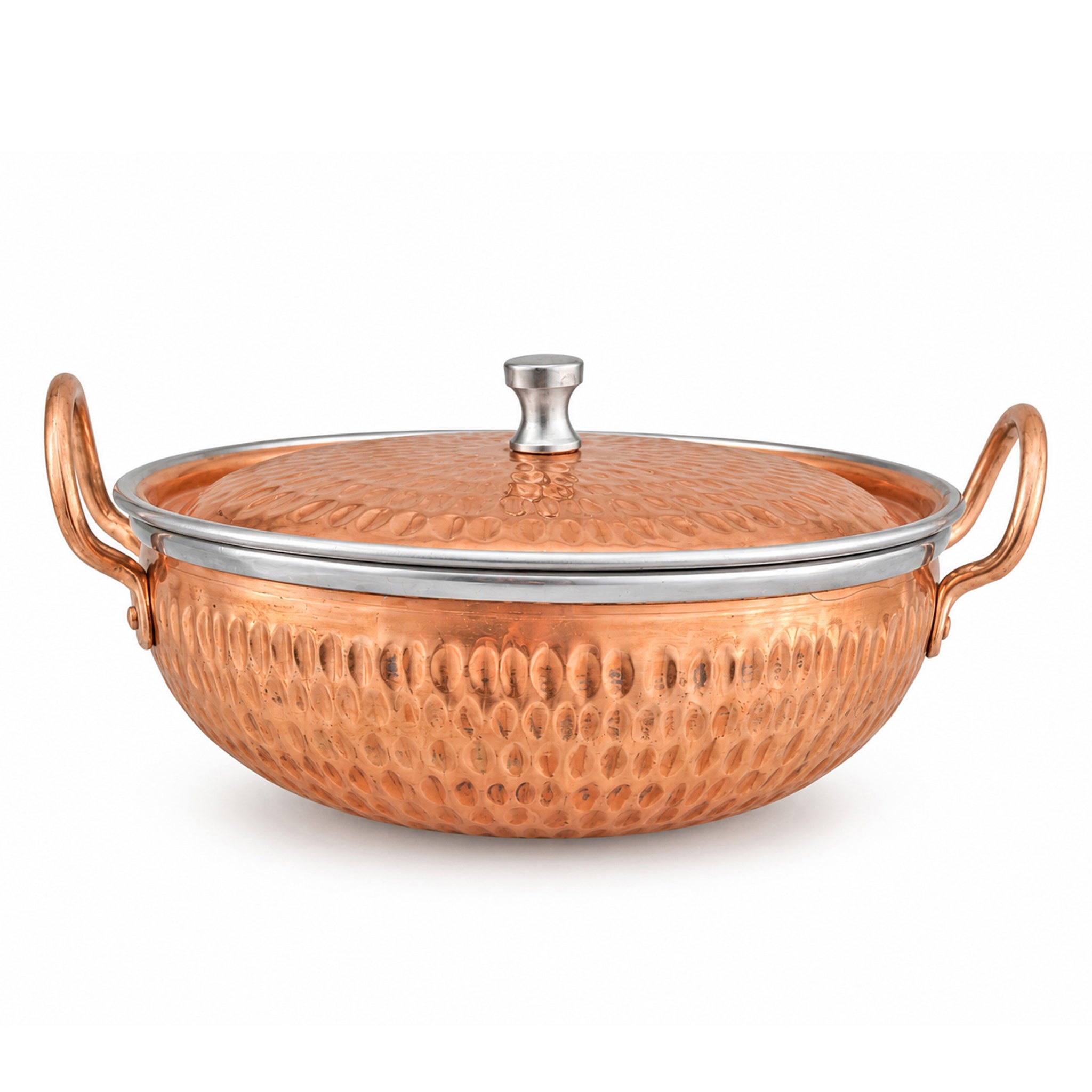 R.S Brass Copper Coating Serving Karahi