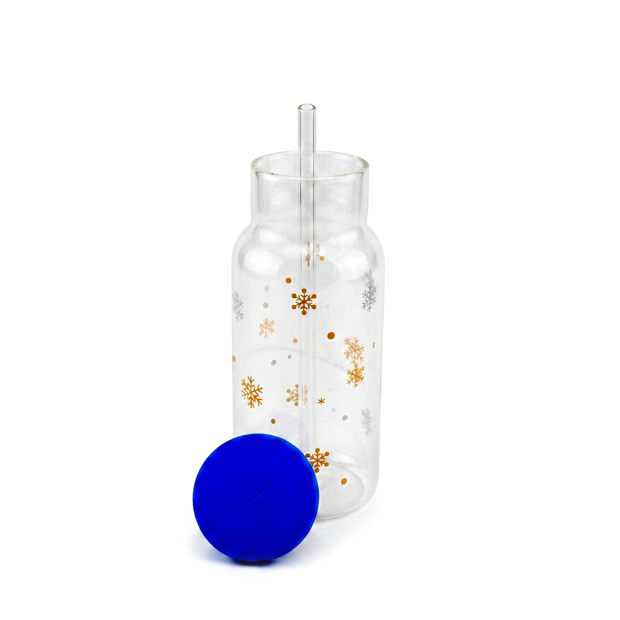 D.W.M 600 ML Borosilicate Glass Jars With Lid AND Straw Kaka Bawa Sons