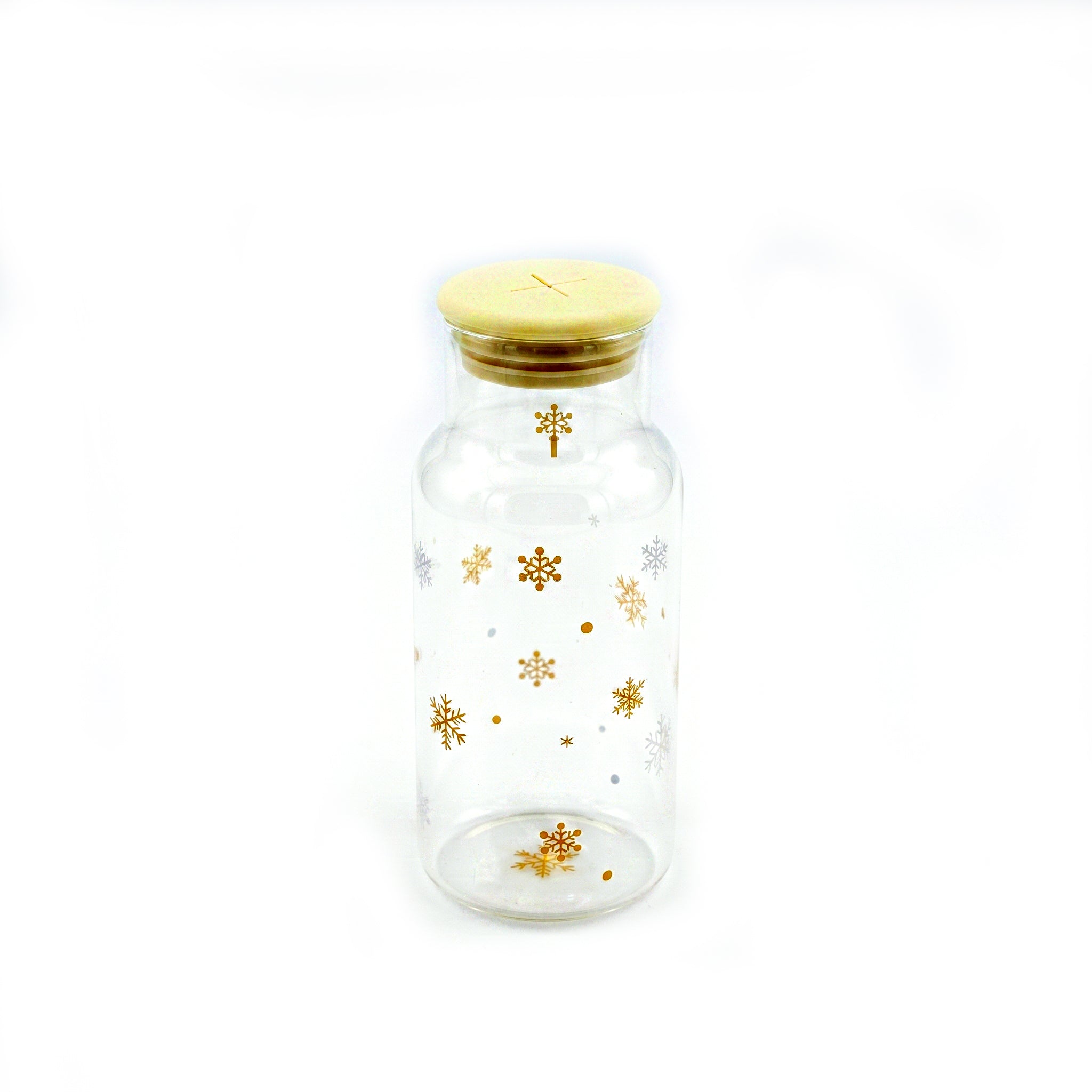 D.W.M 600 ML Borosilicate Glass Jars With Lid AND Straw Kaka Bawa Sons