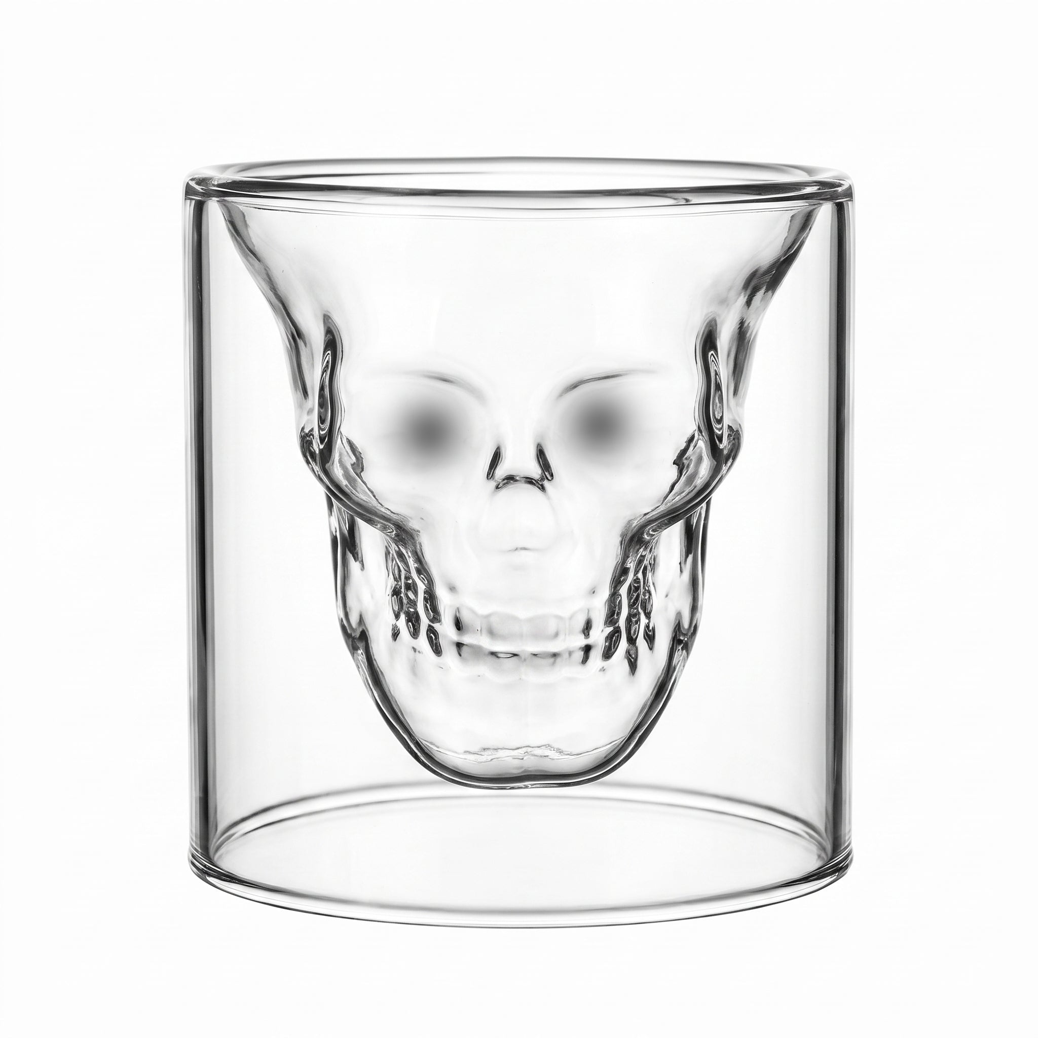D.W.M 150 ML Double Wall 3D Skull Glass Small Glass