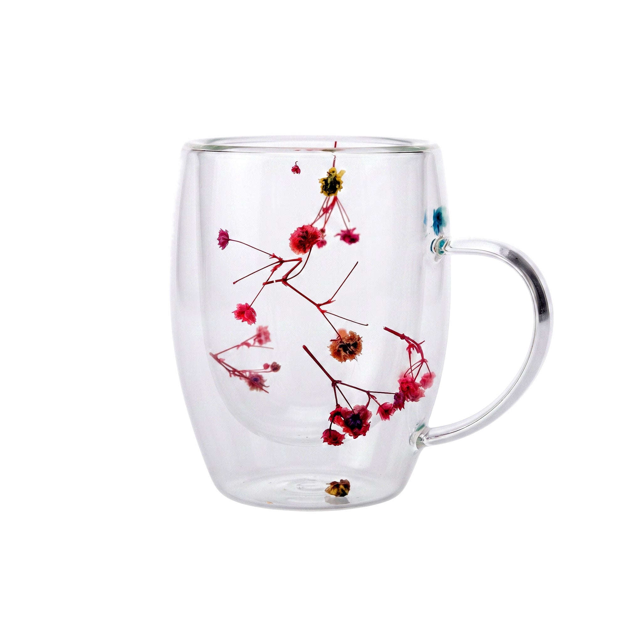 D.W.M 350 ML Double Wall Glass Mugs Kaka Bawa Sons