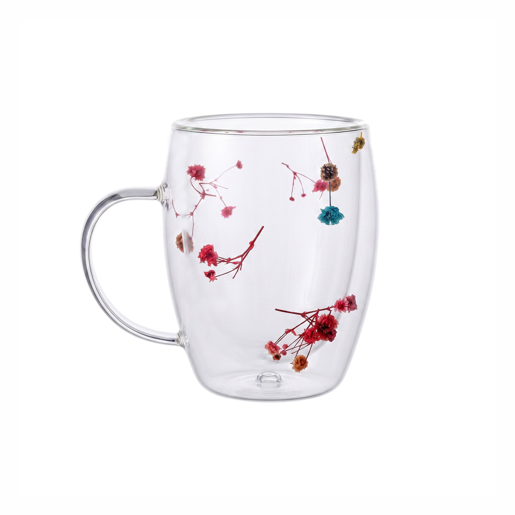 D.W.M 350 ML Double Wall Glass Mugs Kaka Bawa Sons