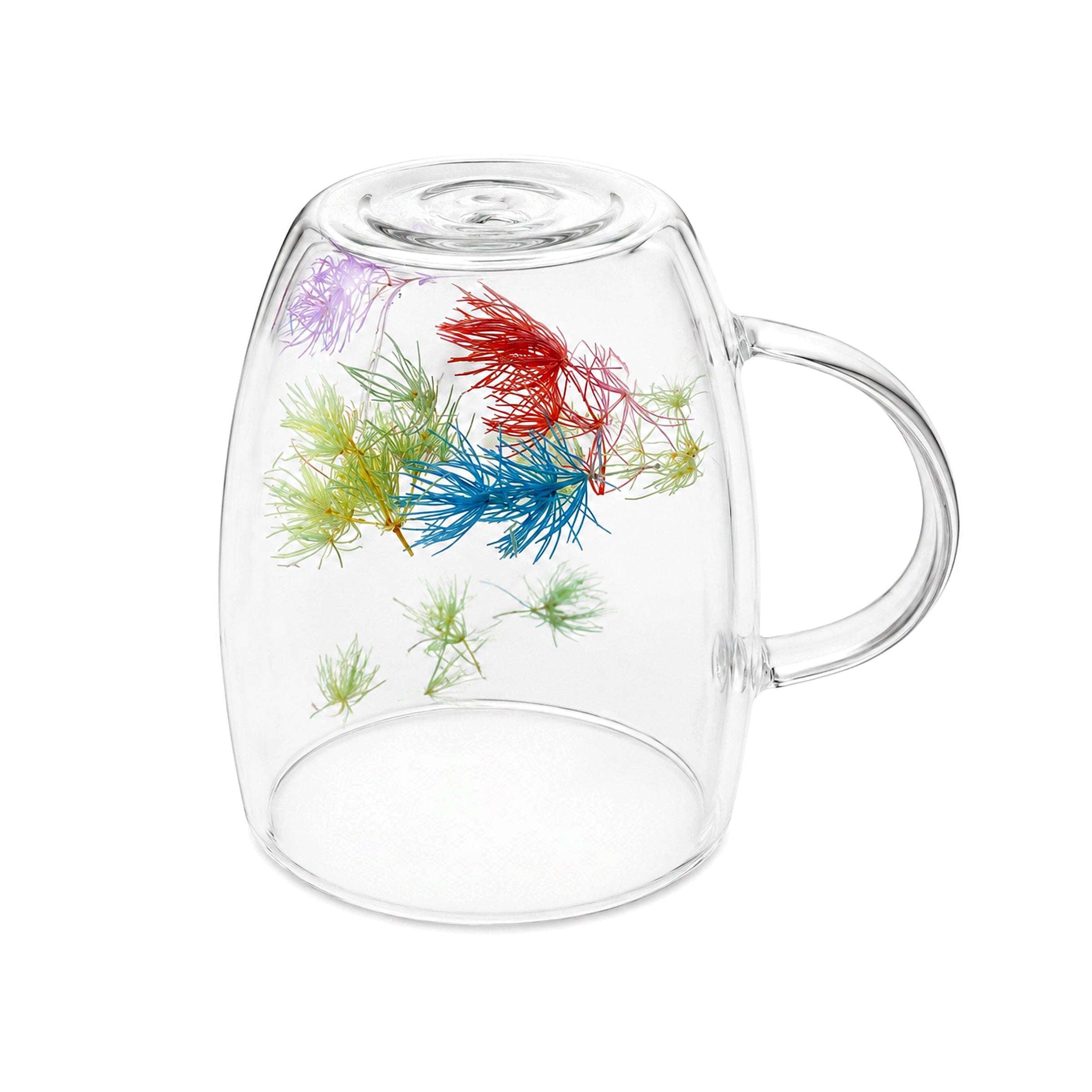 D.W.M 350 ML Double Wall Glass Mugs Kaka Bawa Sons