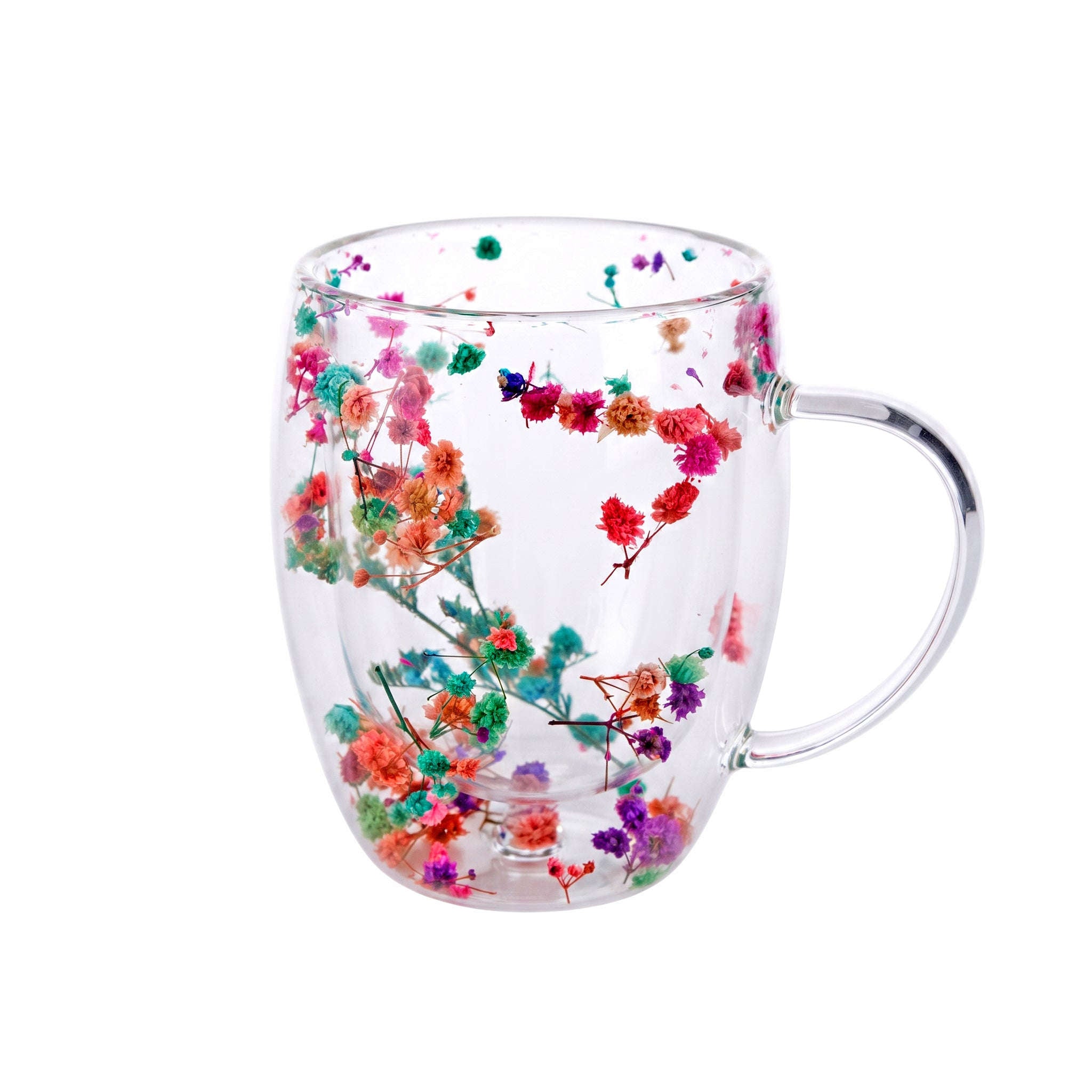 D.W.M 350 ML Double Wall Glass Mugs Kaka Bawa Sons