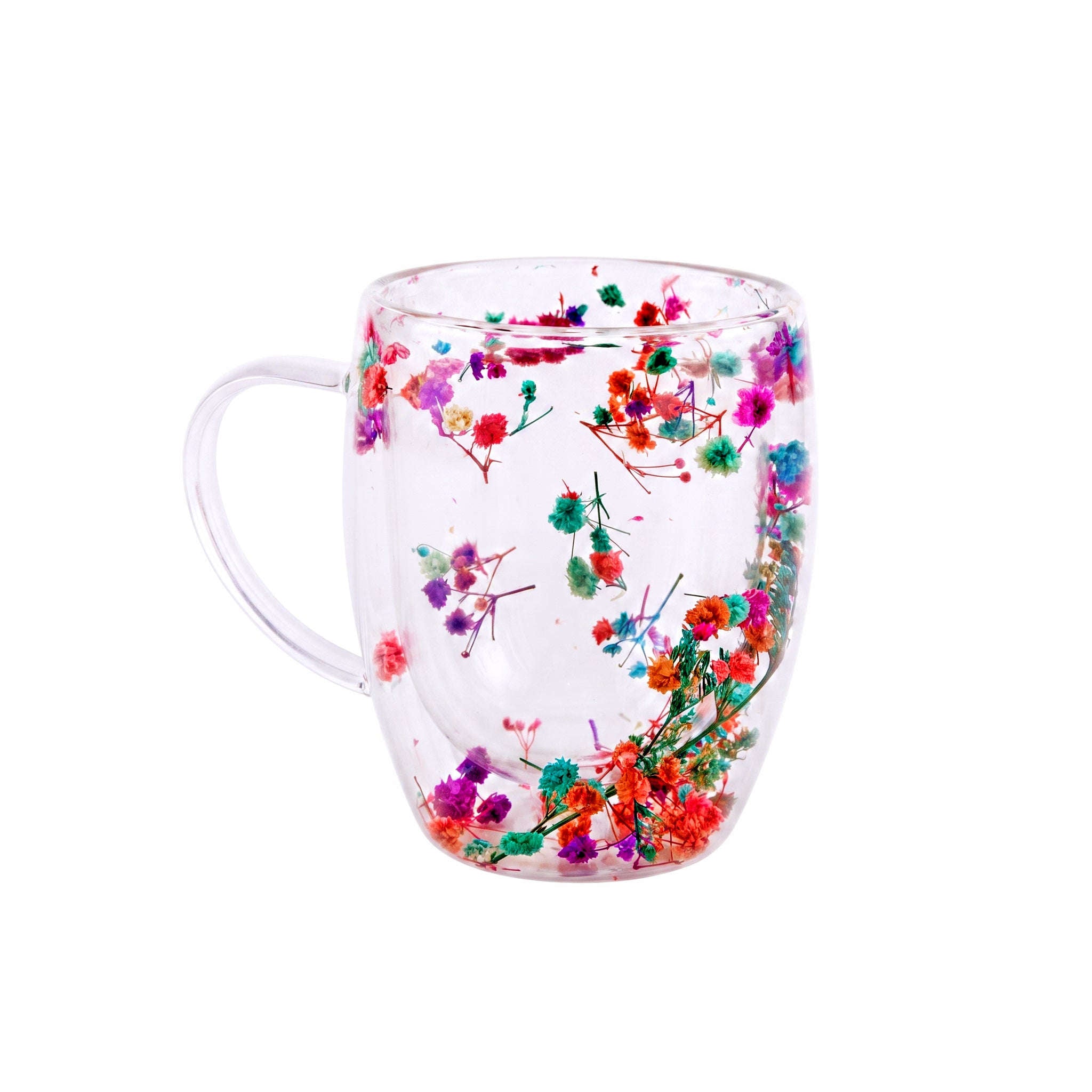 D.W.M 350 ML Double Wall Glass Mugs Kaka Bawa Sons