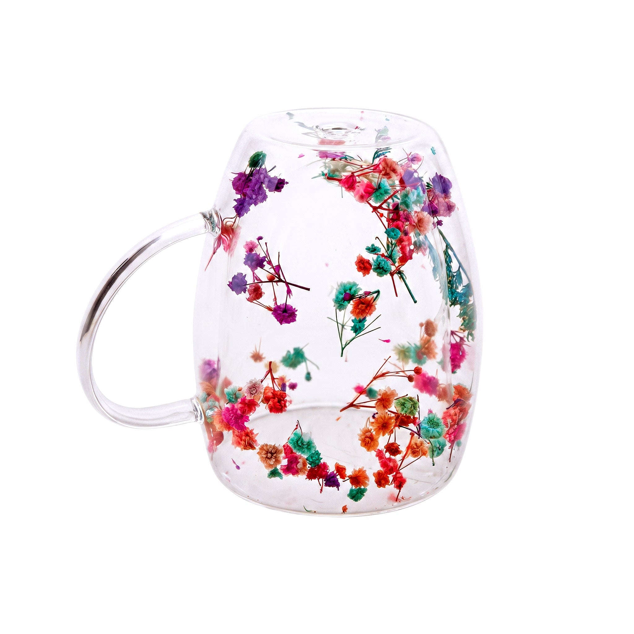D.W.M 350 ML Double Wall Glass Mugs Kaka Bawa Sons