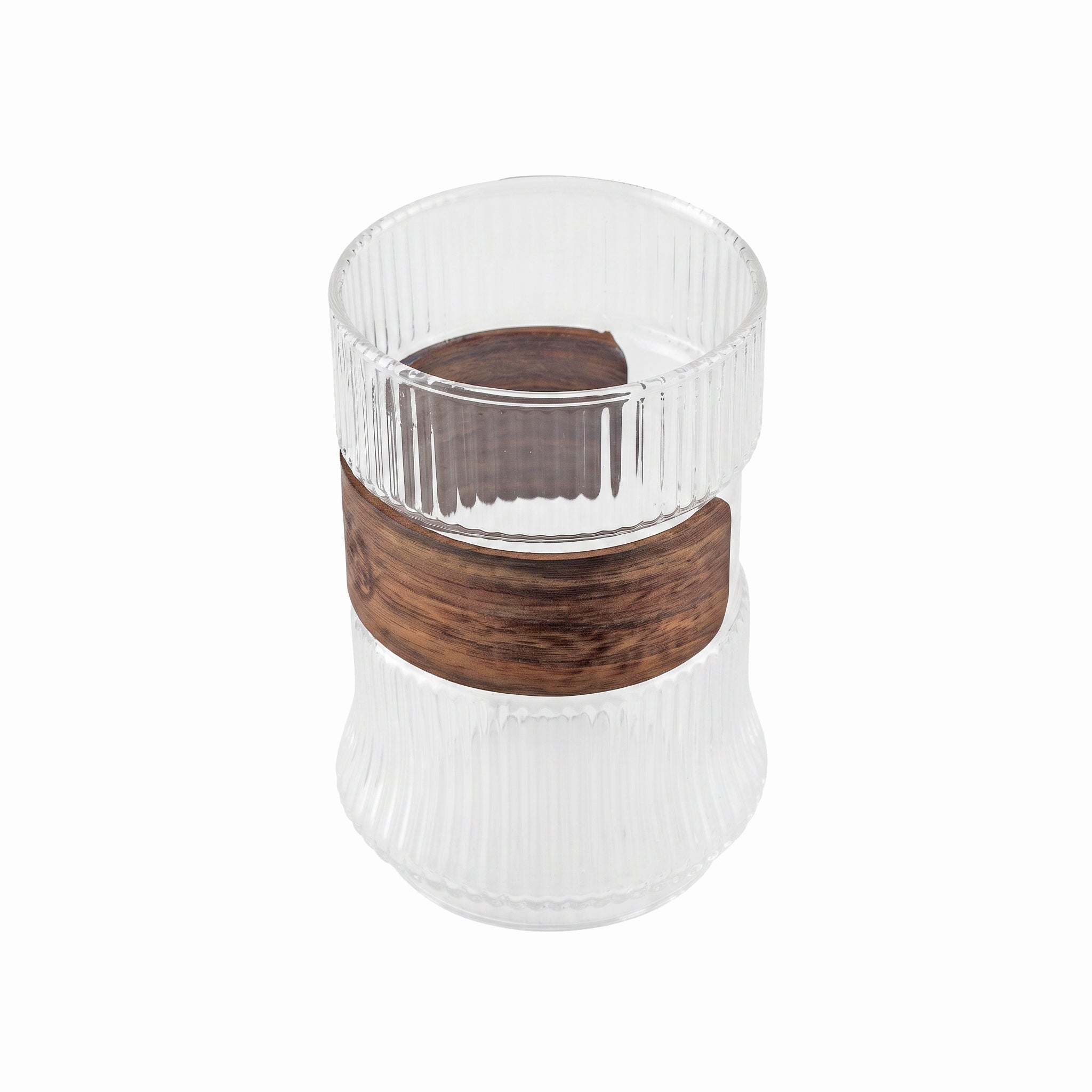 D.W.M 450 ML Glasses With Walnut Wood Grip