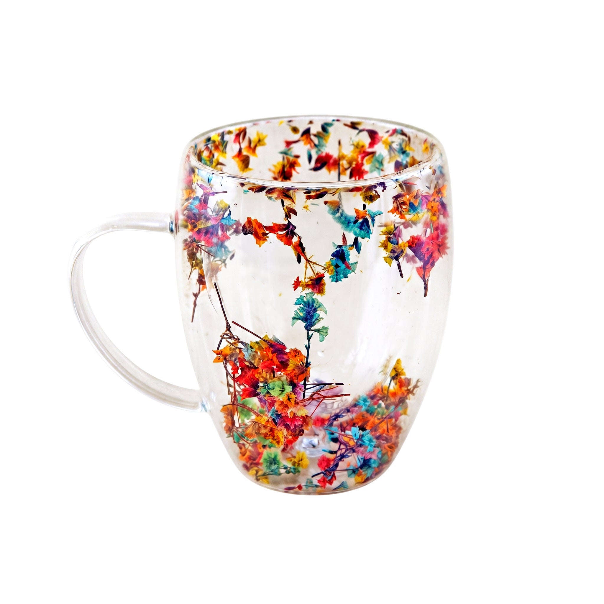 D.W.M 350 ML Double Wall Glass Mugs Kaka Bawa Sons
