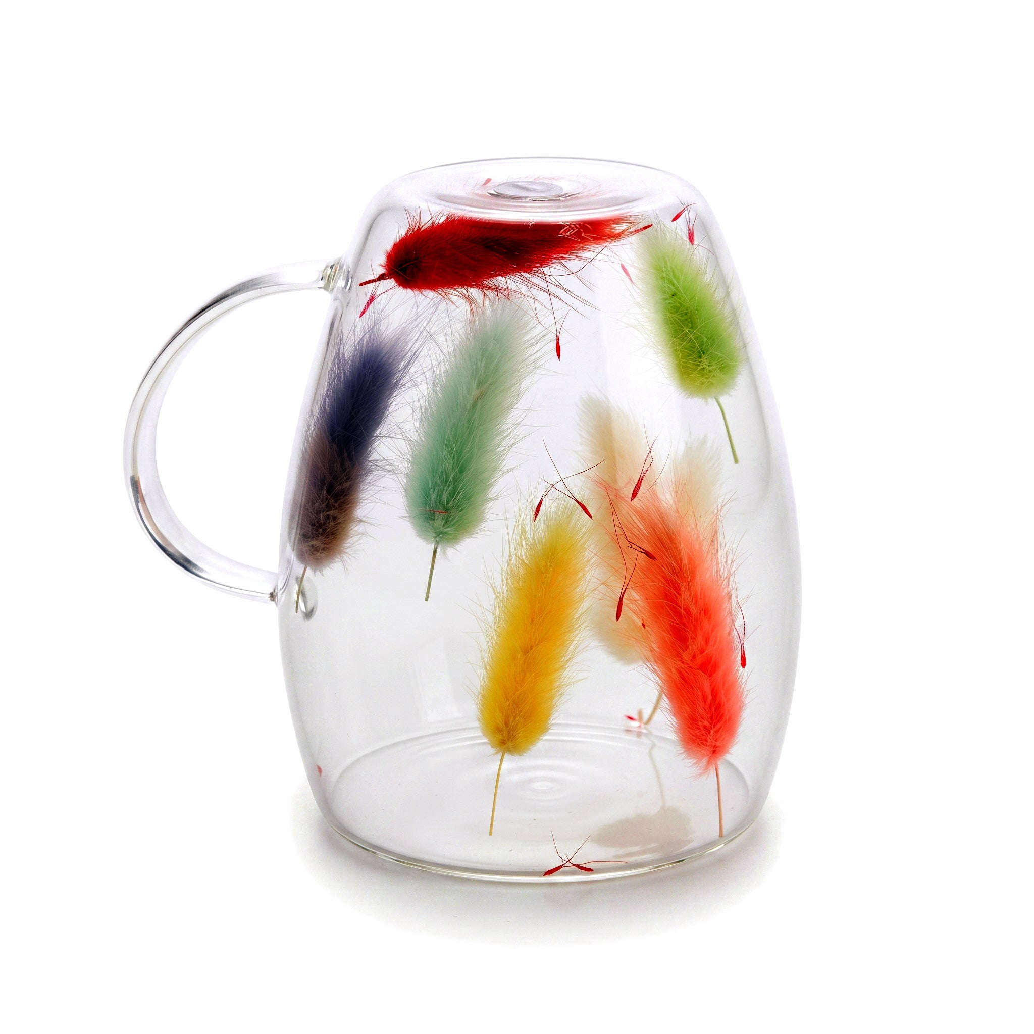 D.W.M 350 ML Double Wall Glass Mugs Kaka Bawa Sons