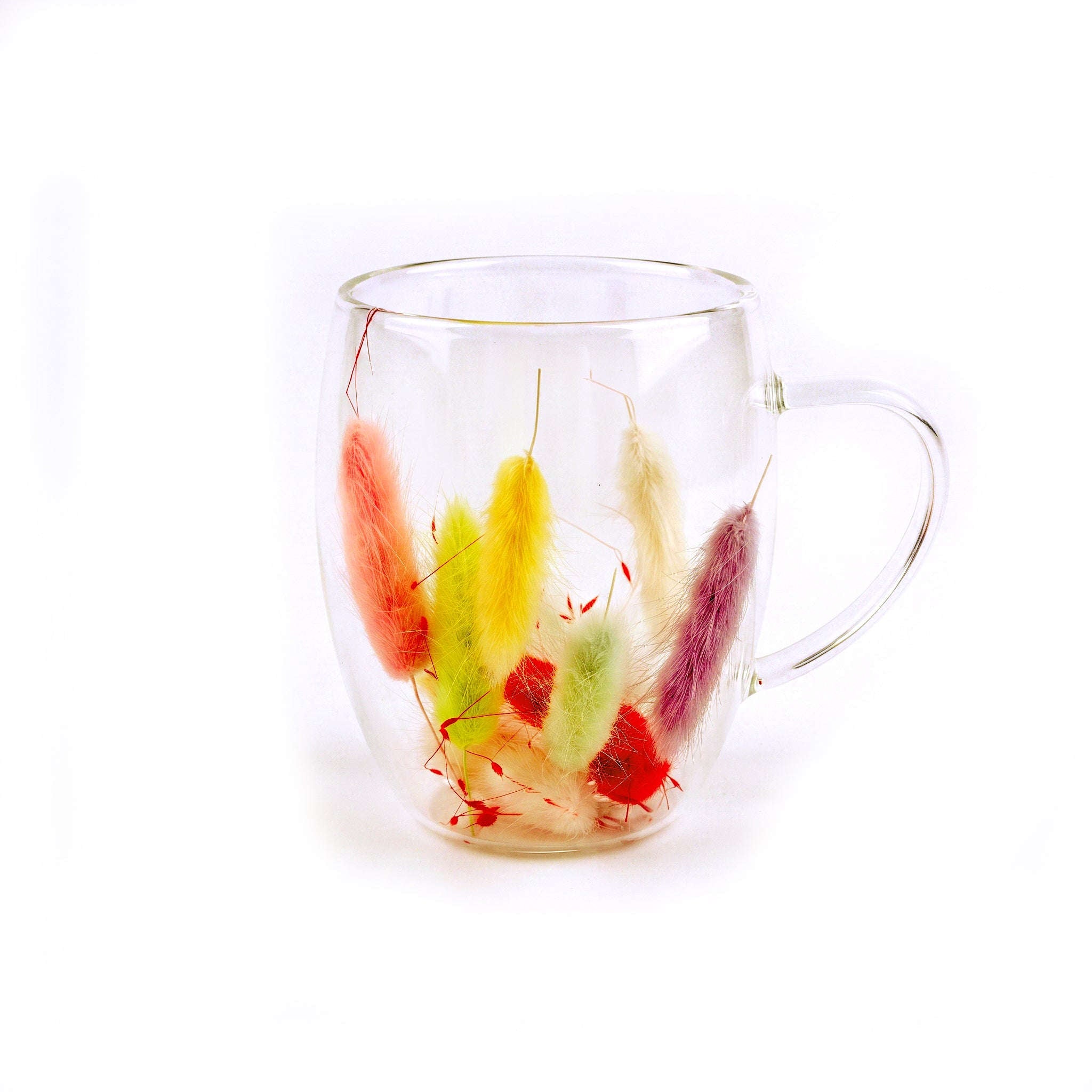 D.W.M 350 ML Double Wall Glass Mugs Kaka Bawa Sons
