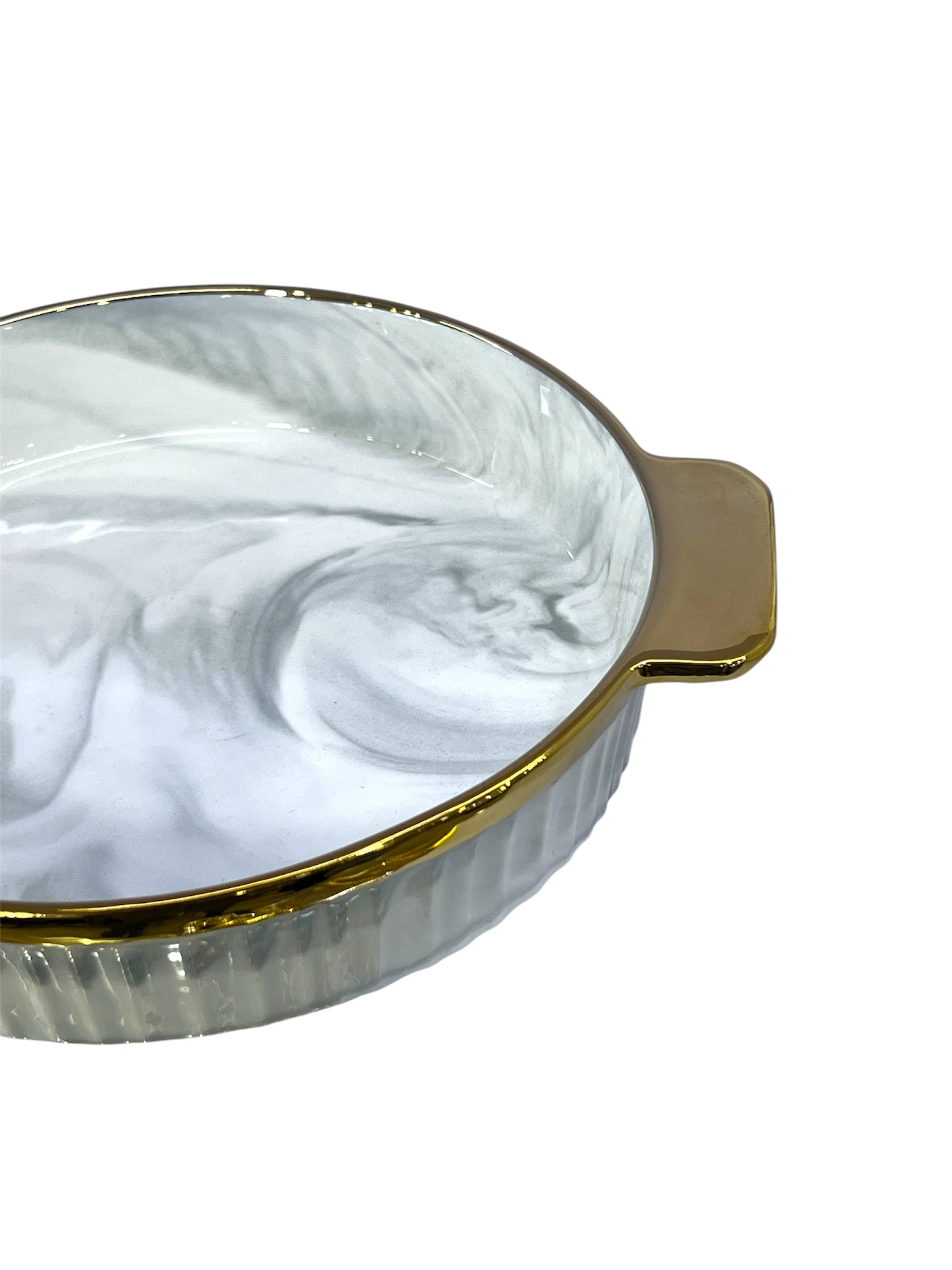 NORDIC MARBLE DESIGN DISH 9"