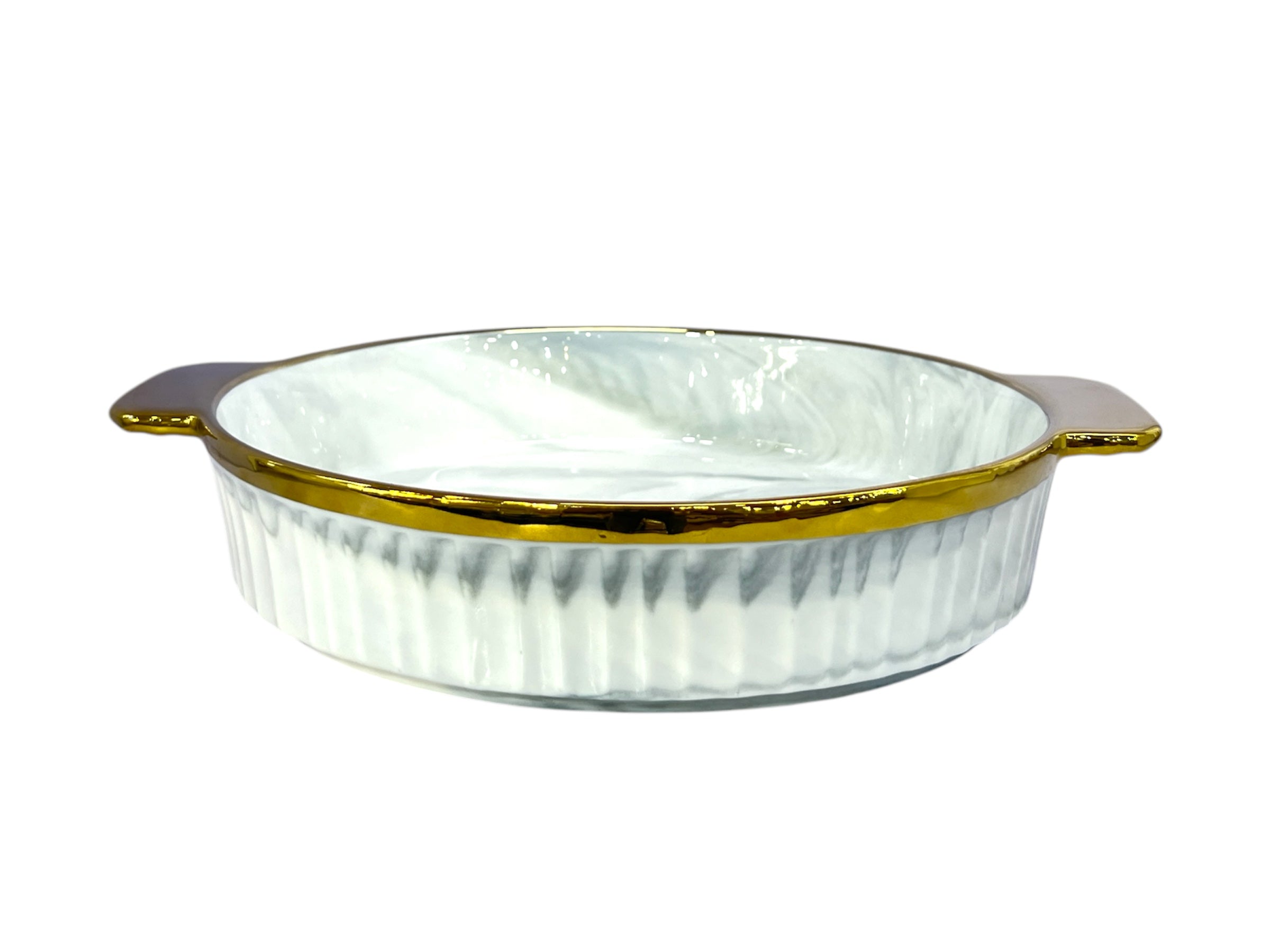NORDIC MARBLE DESIGN DISH 9"