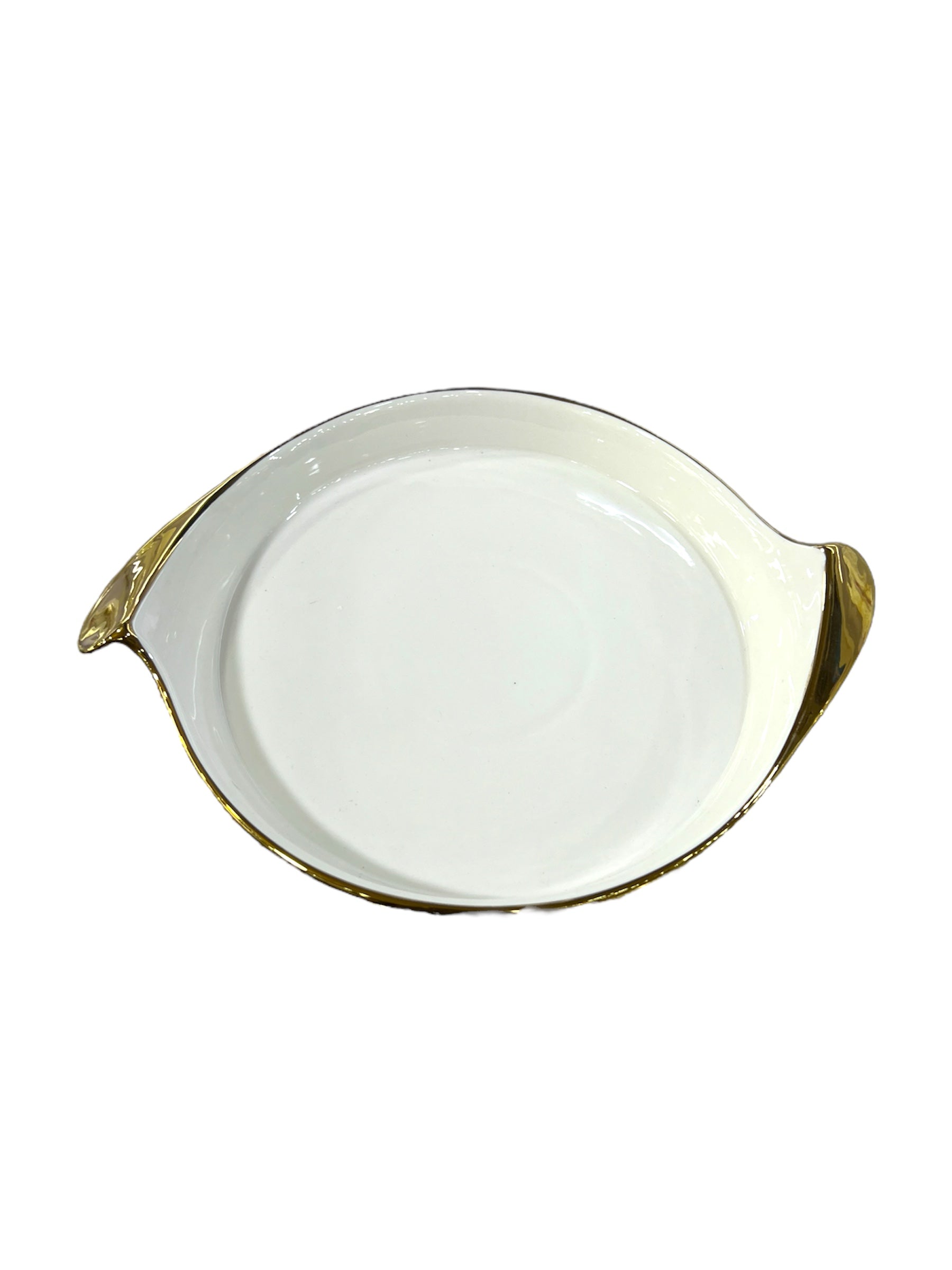 IMPERIAL ROUND DISH Black With Golden