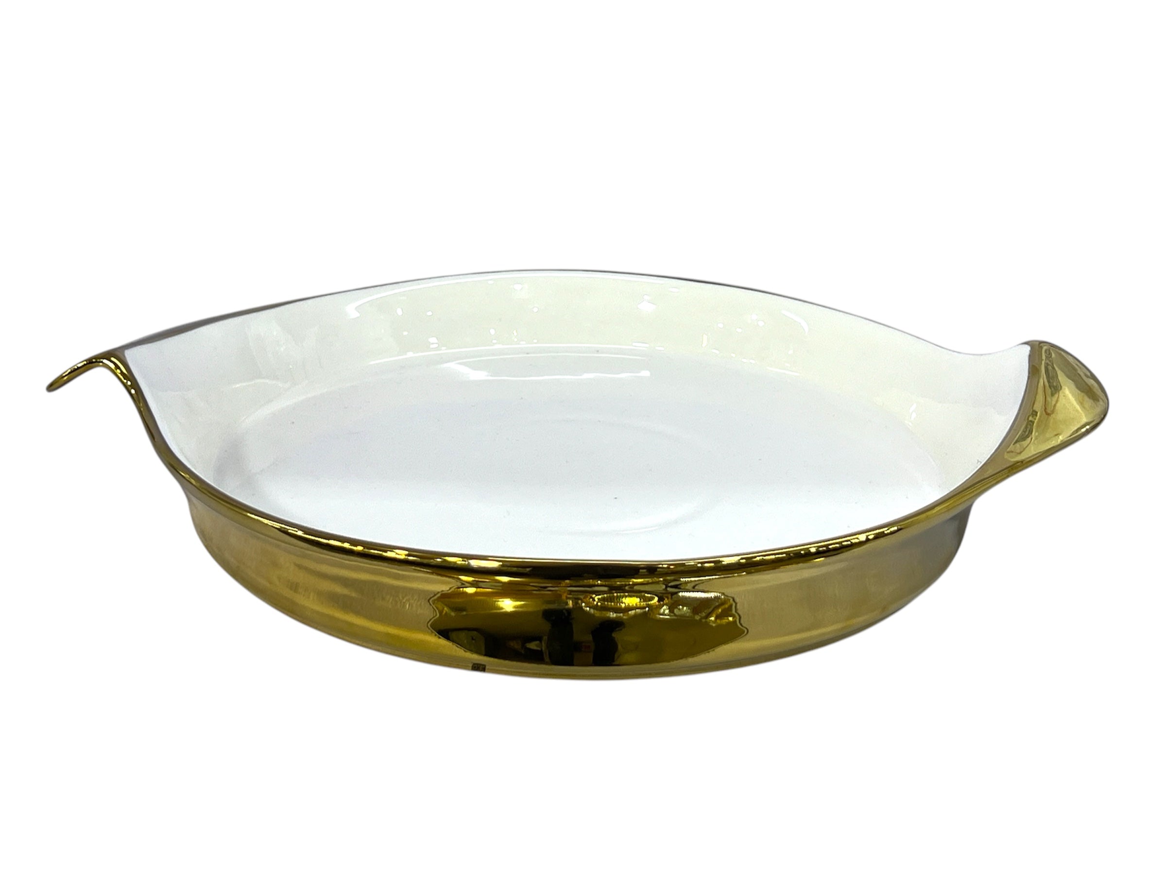 IMPERIAL ROUND DISH Black With Golden