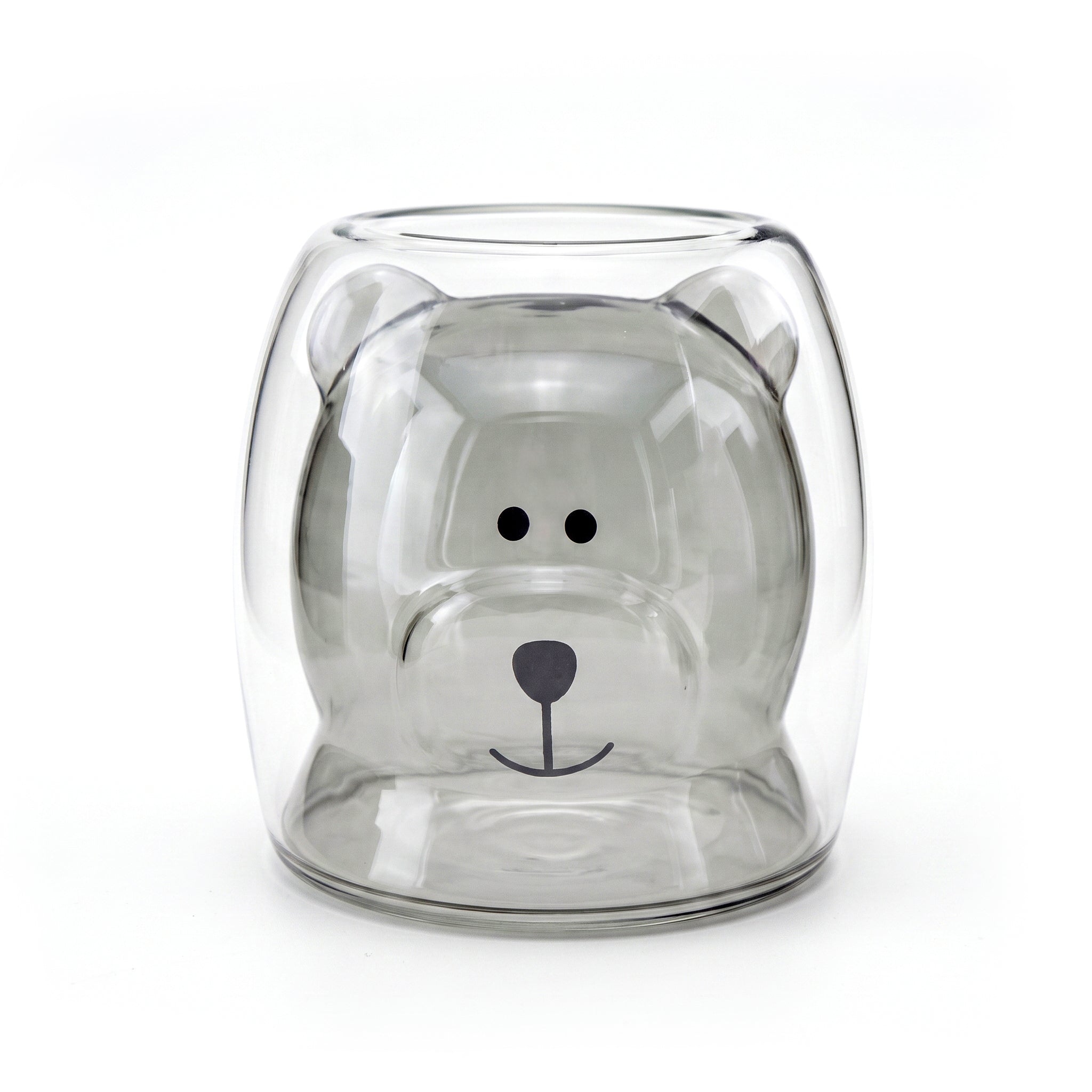 D.W.M 250 ML Double Wall Bear Design Juice Glasses