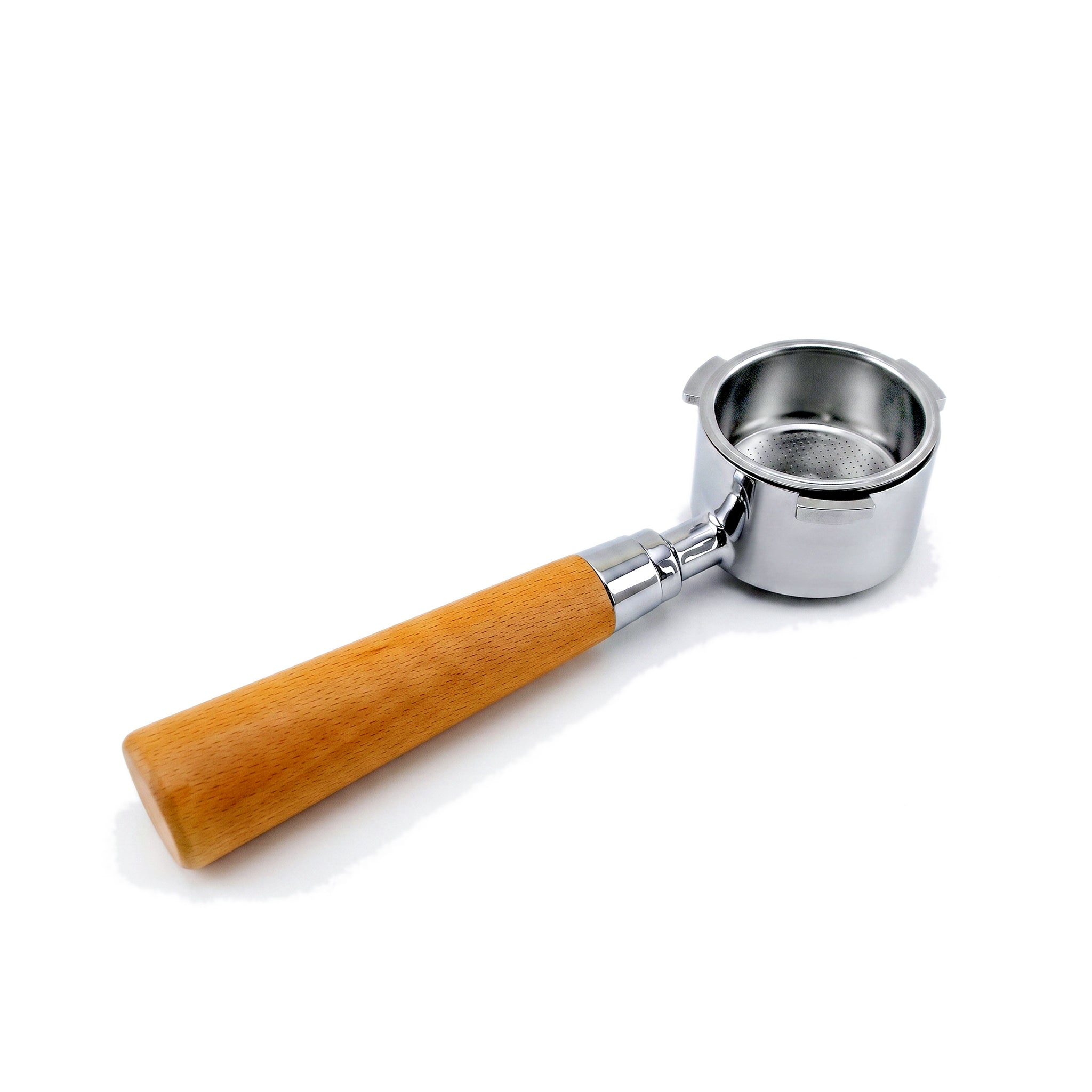 Roper Stainless Steel Porta Filter With Wooden Handle