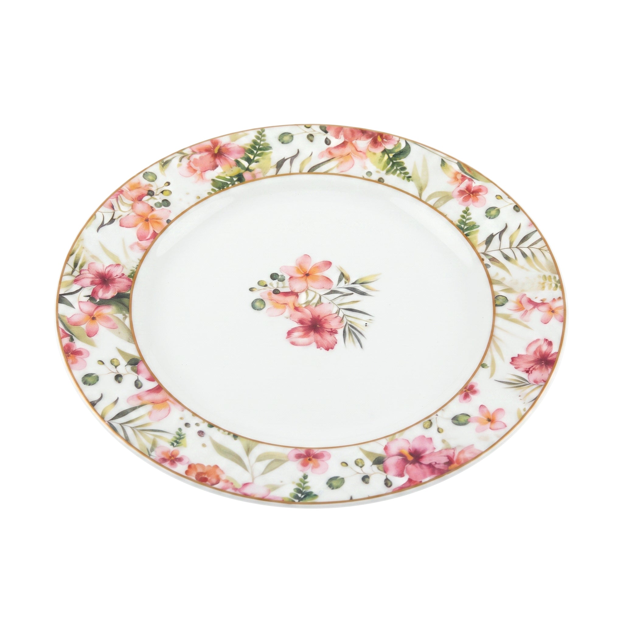 UK Parliament 18-Pieces Bone China Plate Sets With 6 different colors and designs