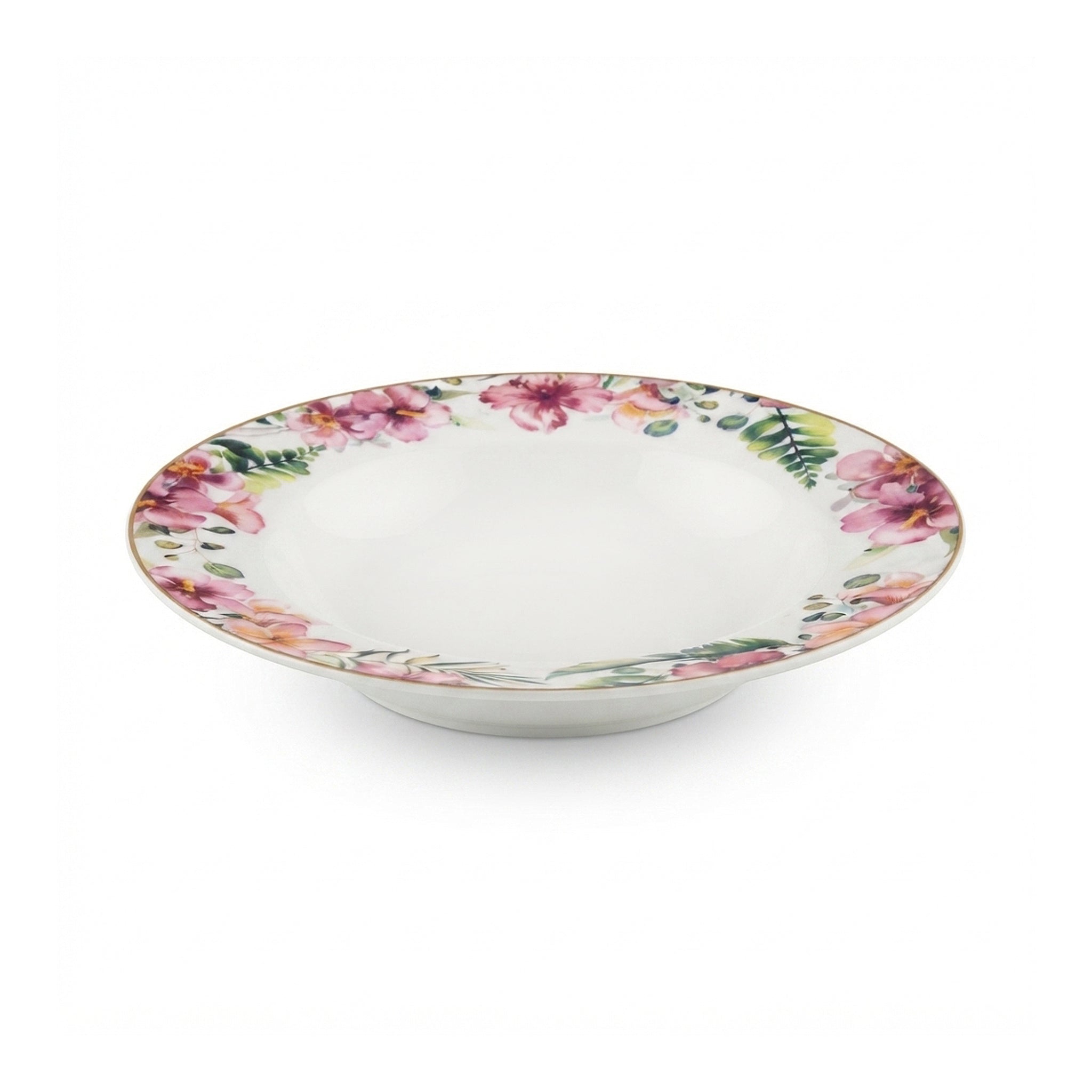 UK Parliament 18-Pieces Bone China Plate Sets With 6 different colors and designs