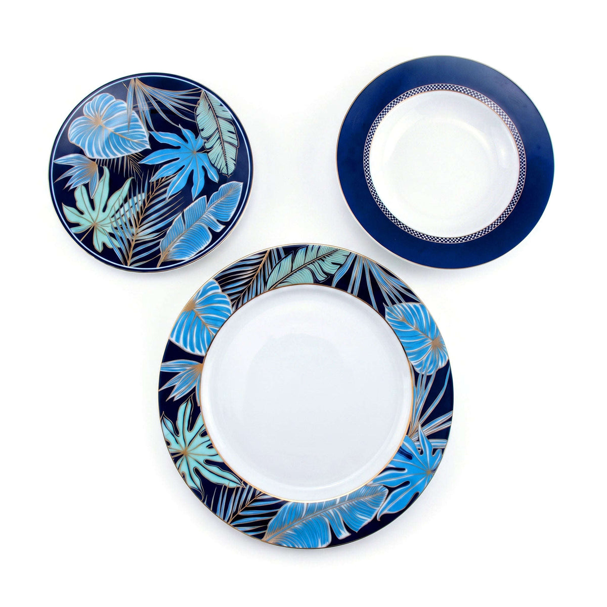 UK Parliament 18-Pieces Bone China Plate Sets Kaka Bawa Sons