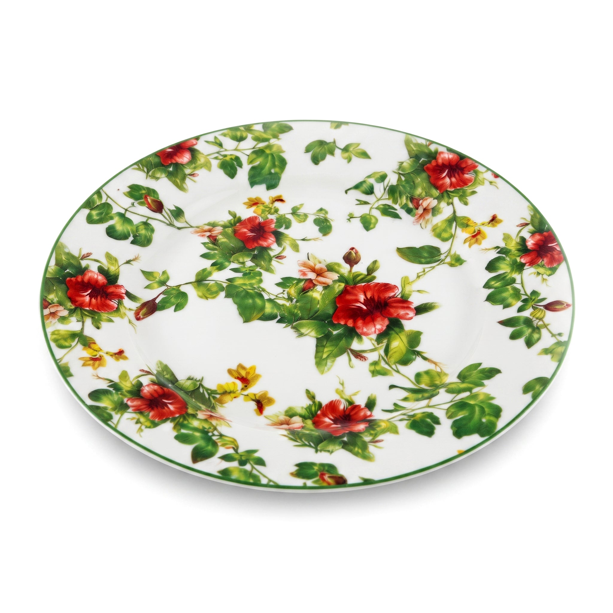 B/C 18-Pieces Bone China Plate Sets