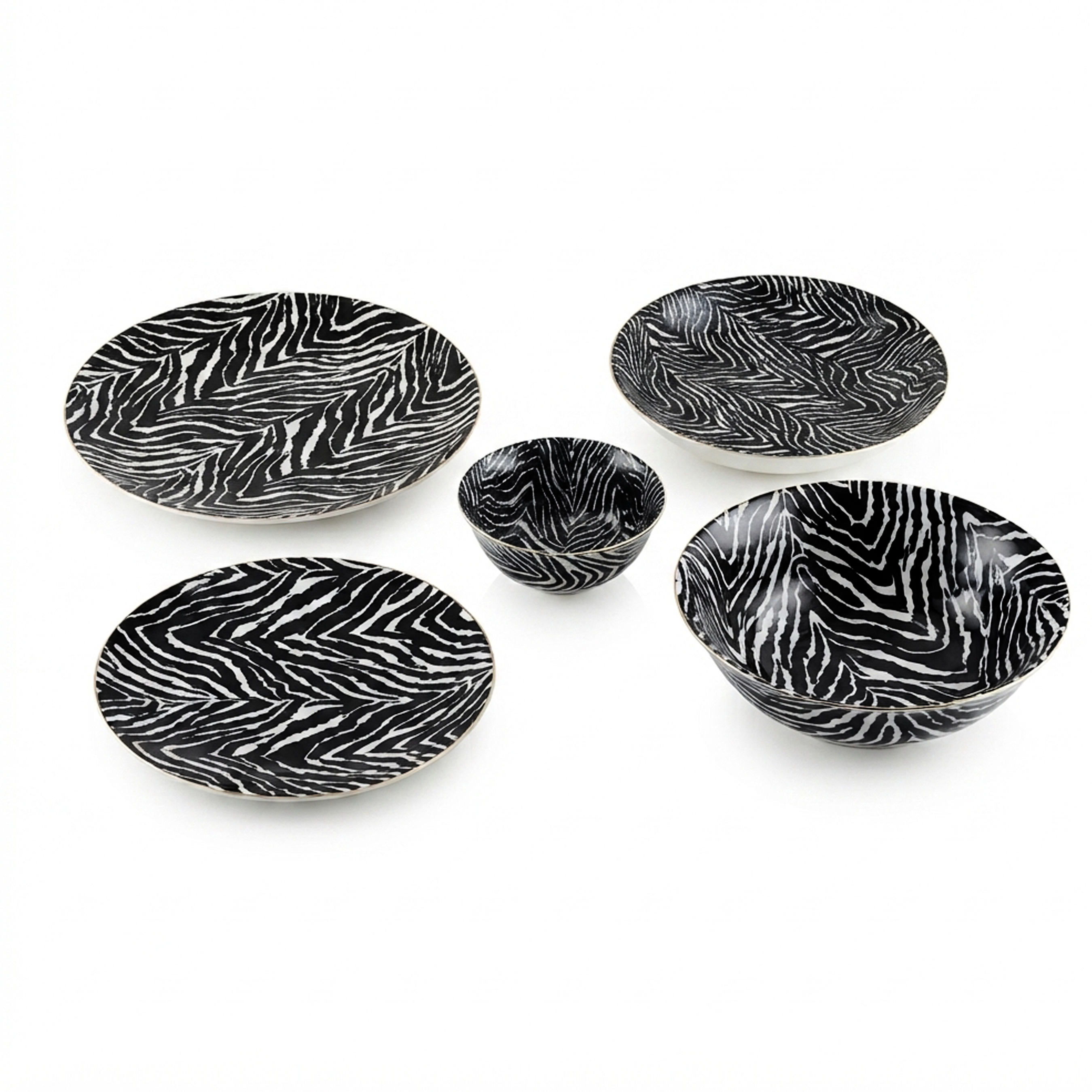 Danny Home 26-Pieces Bonne China Plate Sets
