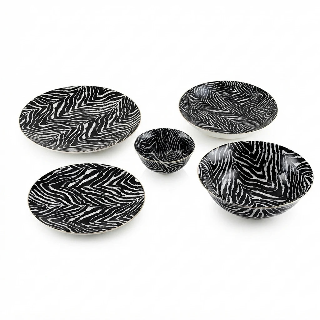 Danny Home 26-Piece Ceramic Dinner Set – Wild Noir