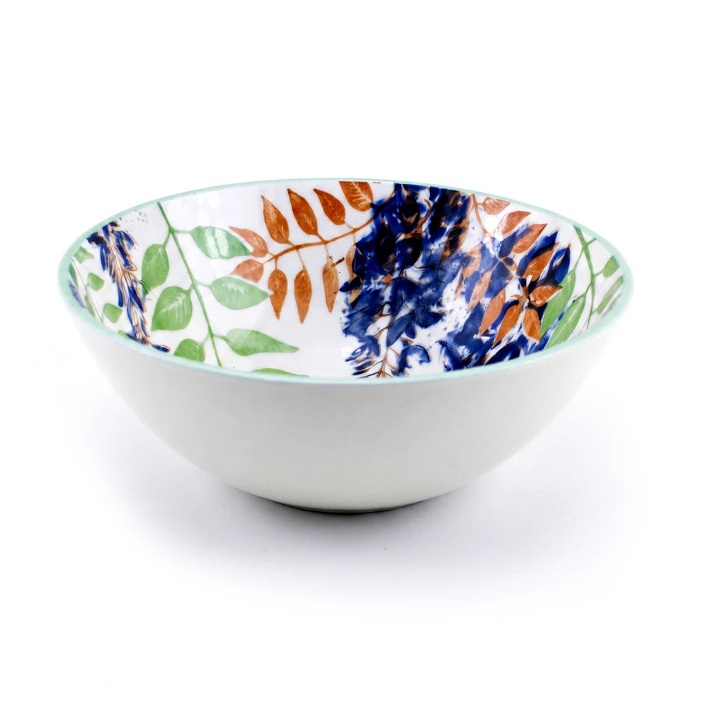 Danny Home 38-Piece Ceramic Dinner Set – Indigo Floral