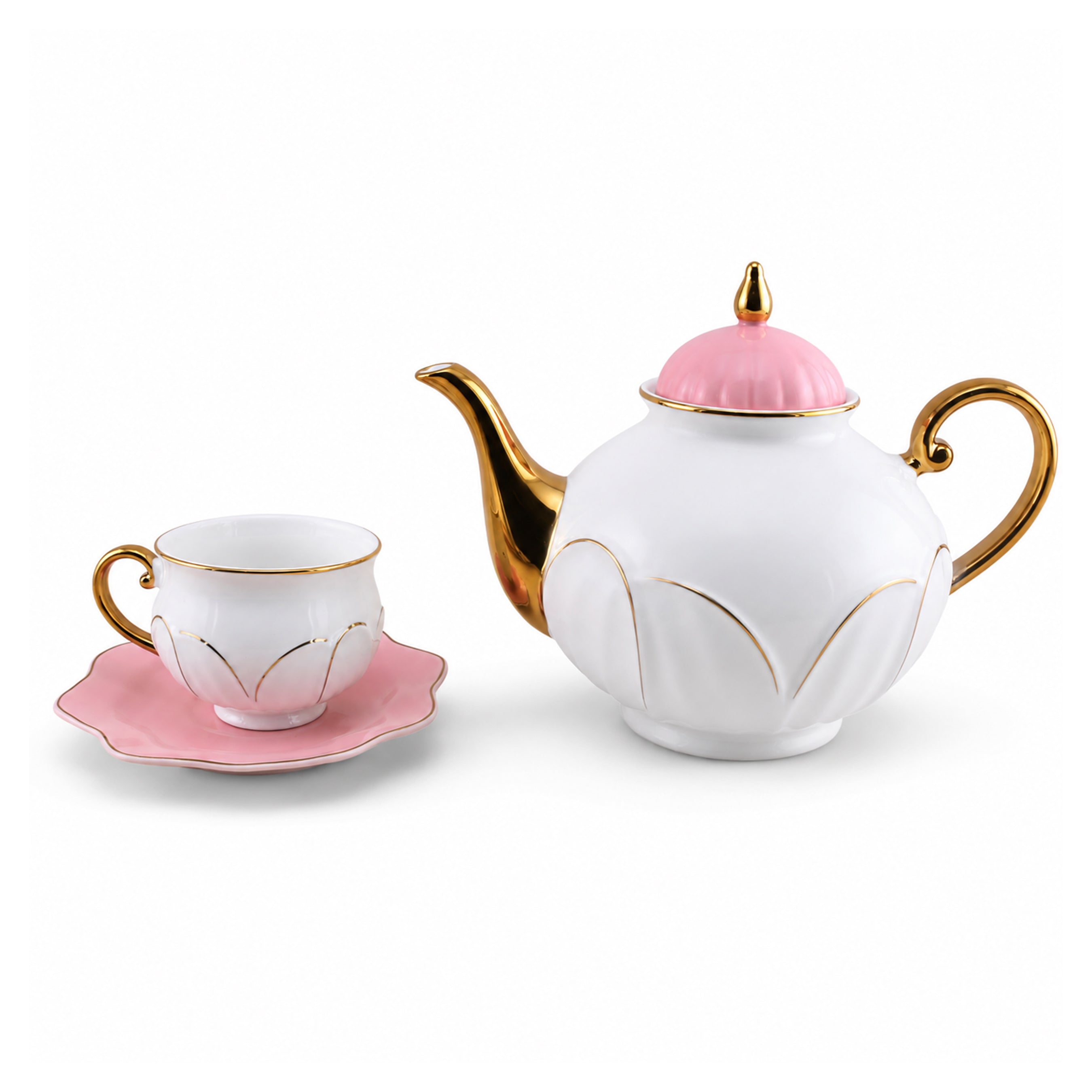 Royal 24-Piece, 6-Serving Fine Porcelain Tea Sets