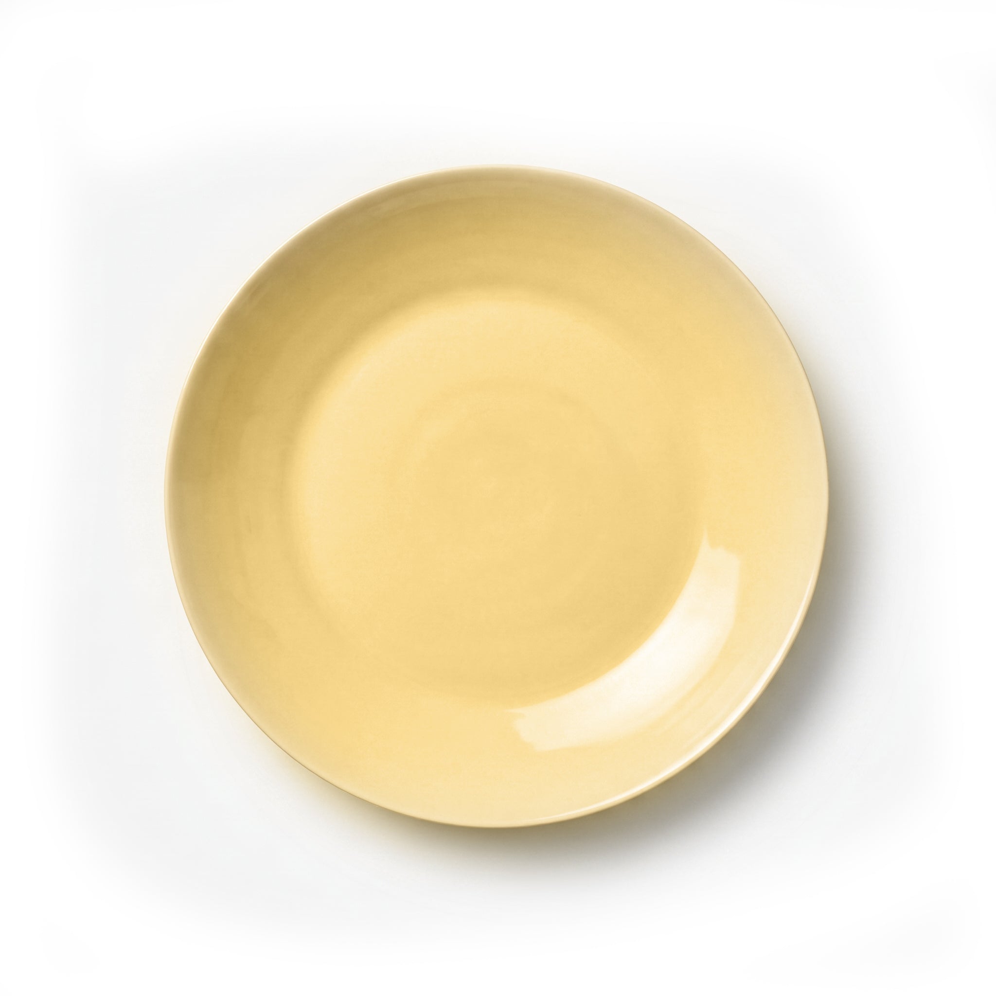 Jade 8-inhces Yellow Marble Soup Dinner Plate