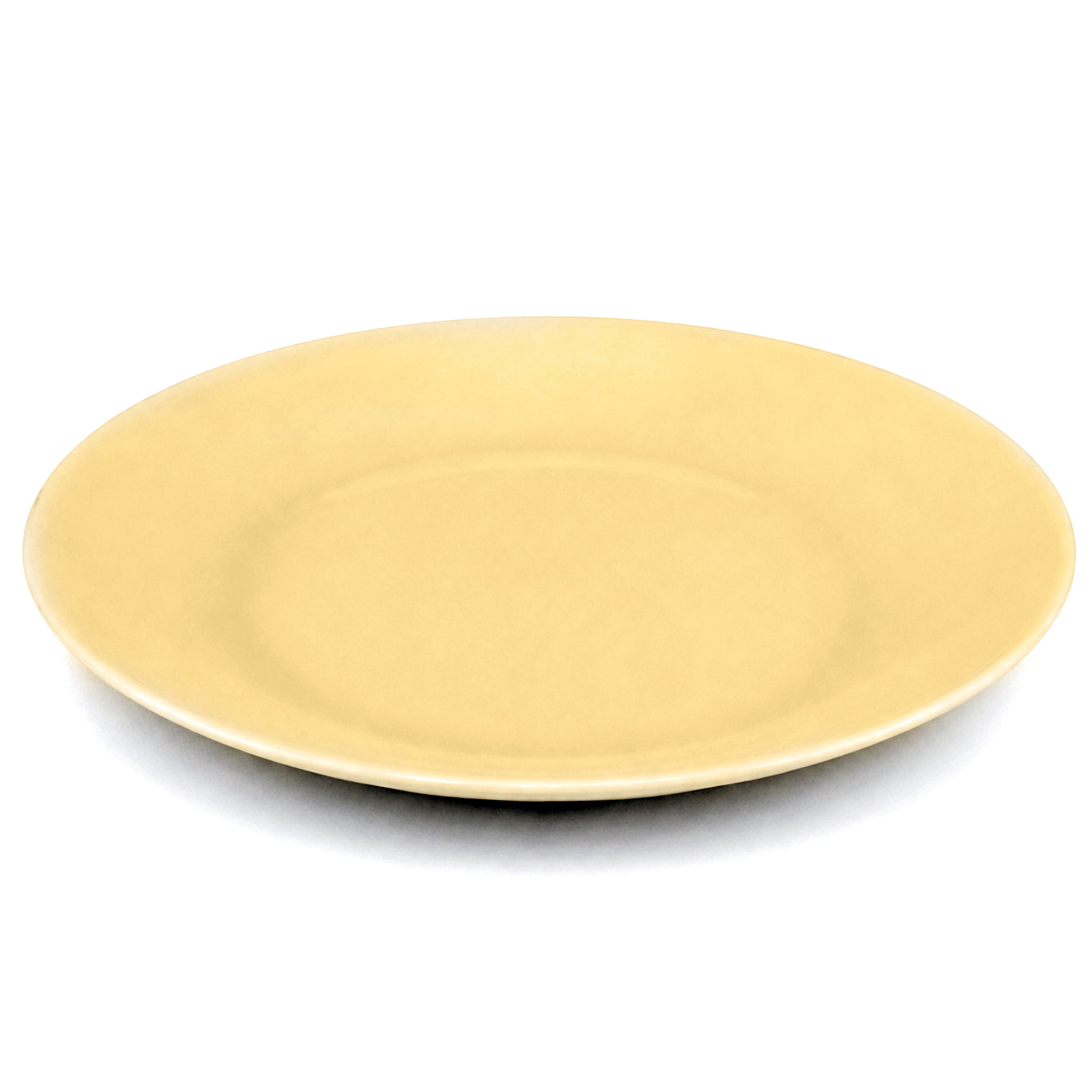 Jade Yellow Marble Flat Dinner Plates