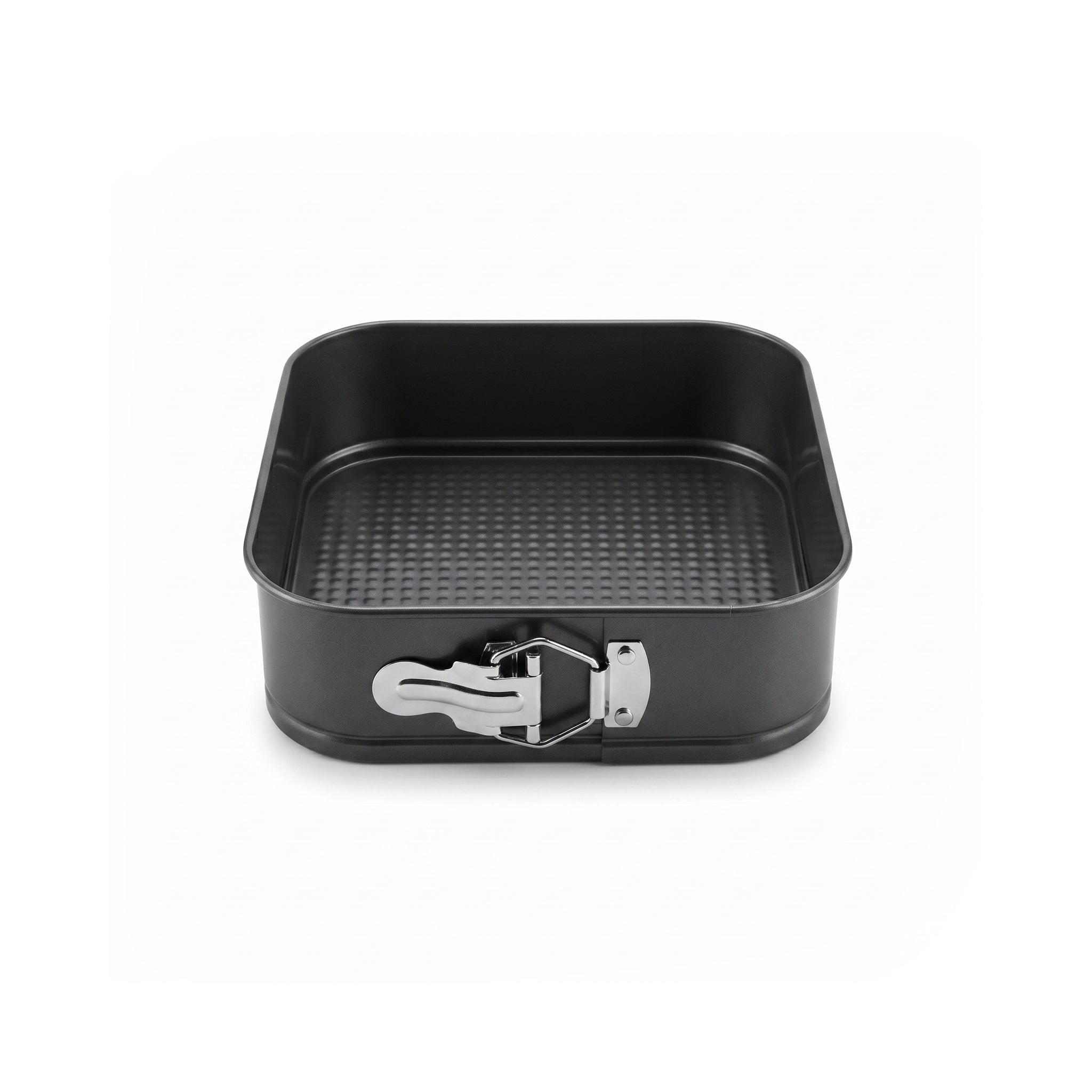 Kings 20 cm, 22 cm,  24 cm Black Metal Square Cake Moulds