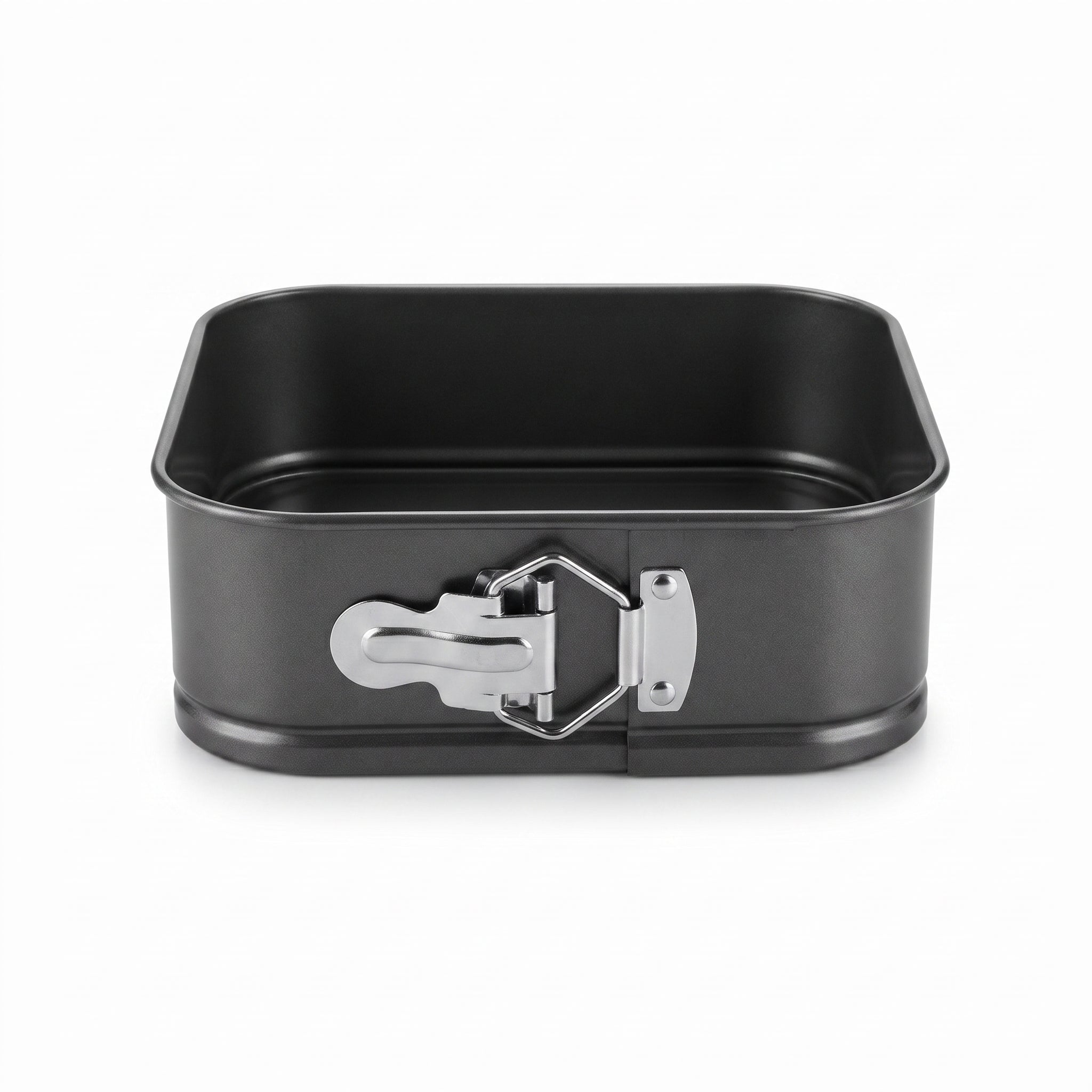 Kings 20 cm, 22 cm,  24 cm Black Metal Square Cake Moulds