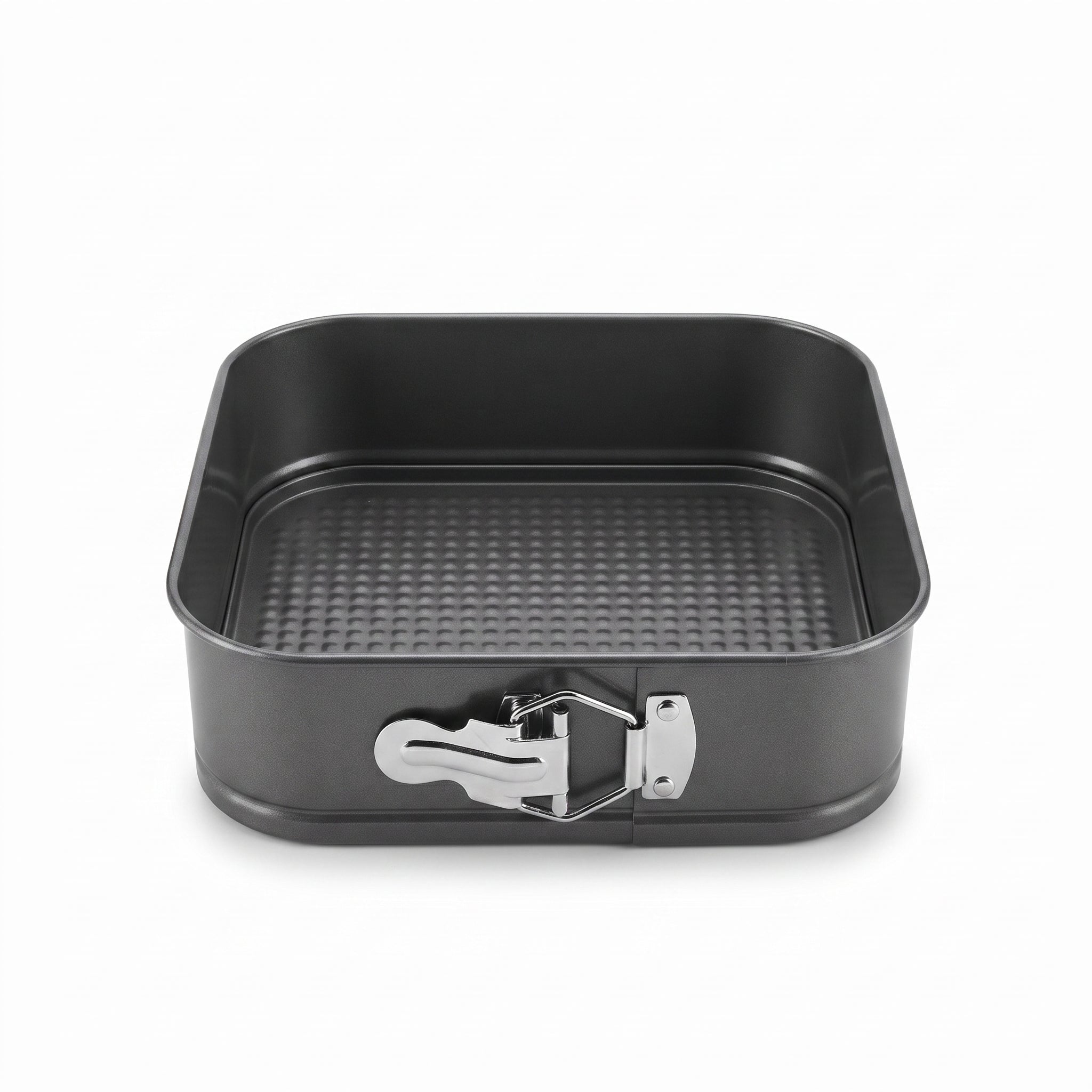 Kings 20 cm, 22 cm,  24 cm Black Metal Square Cake Moulds
