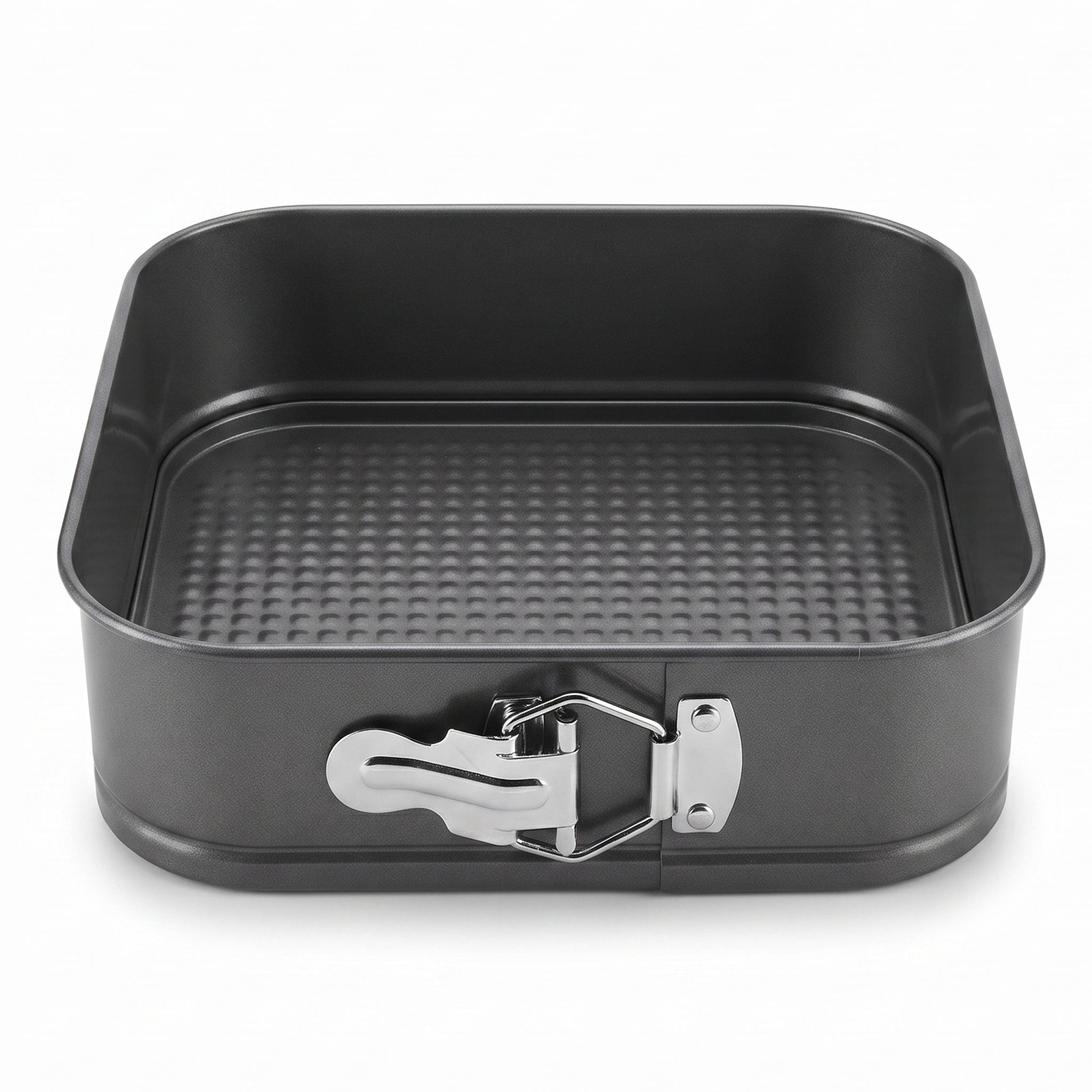 Kings 20 cm, 22 cm,  24 cm Black Metal Square Cake Moulds