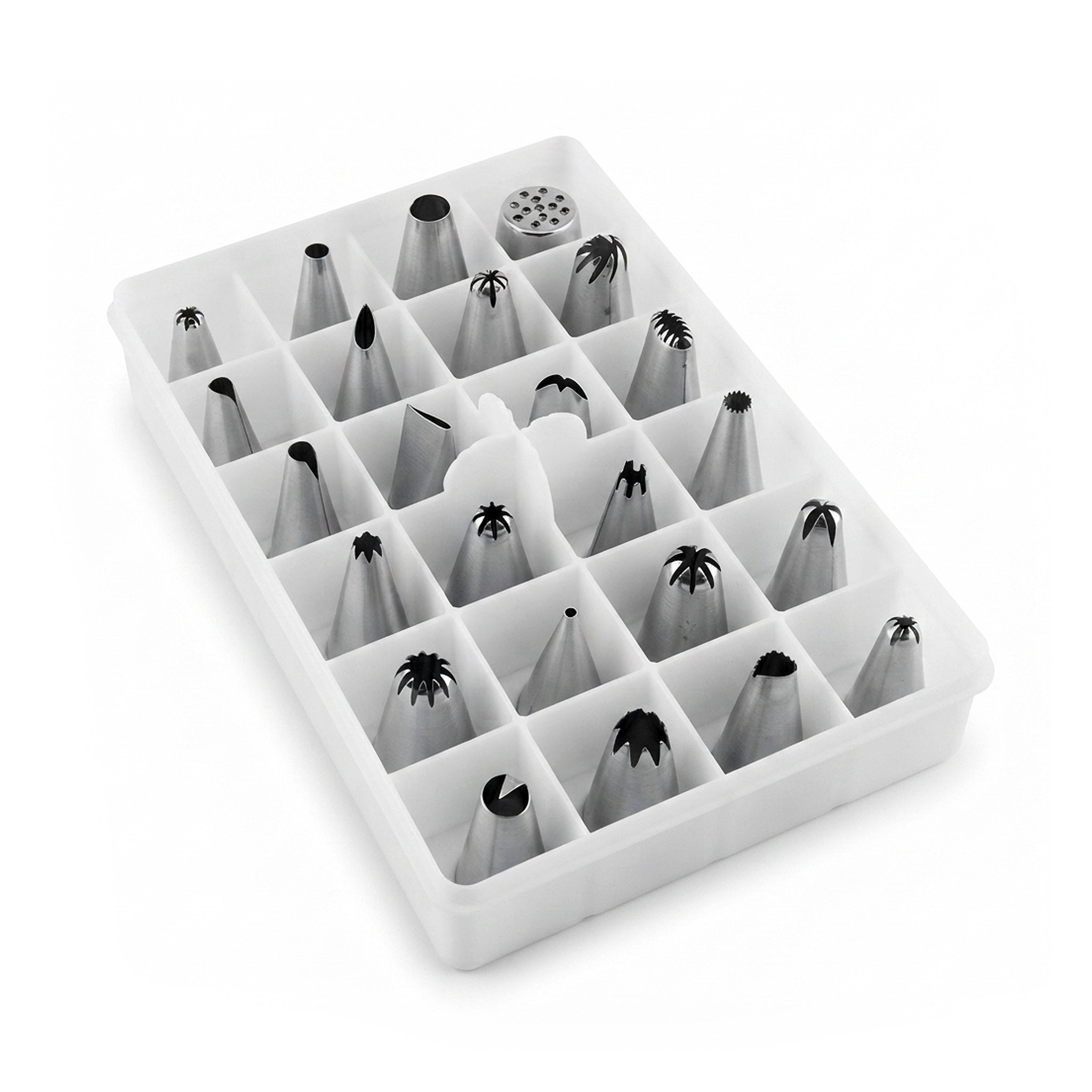 Crest 24-Pieces Stainless Steel Icing Nozzles Set