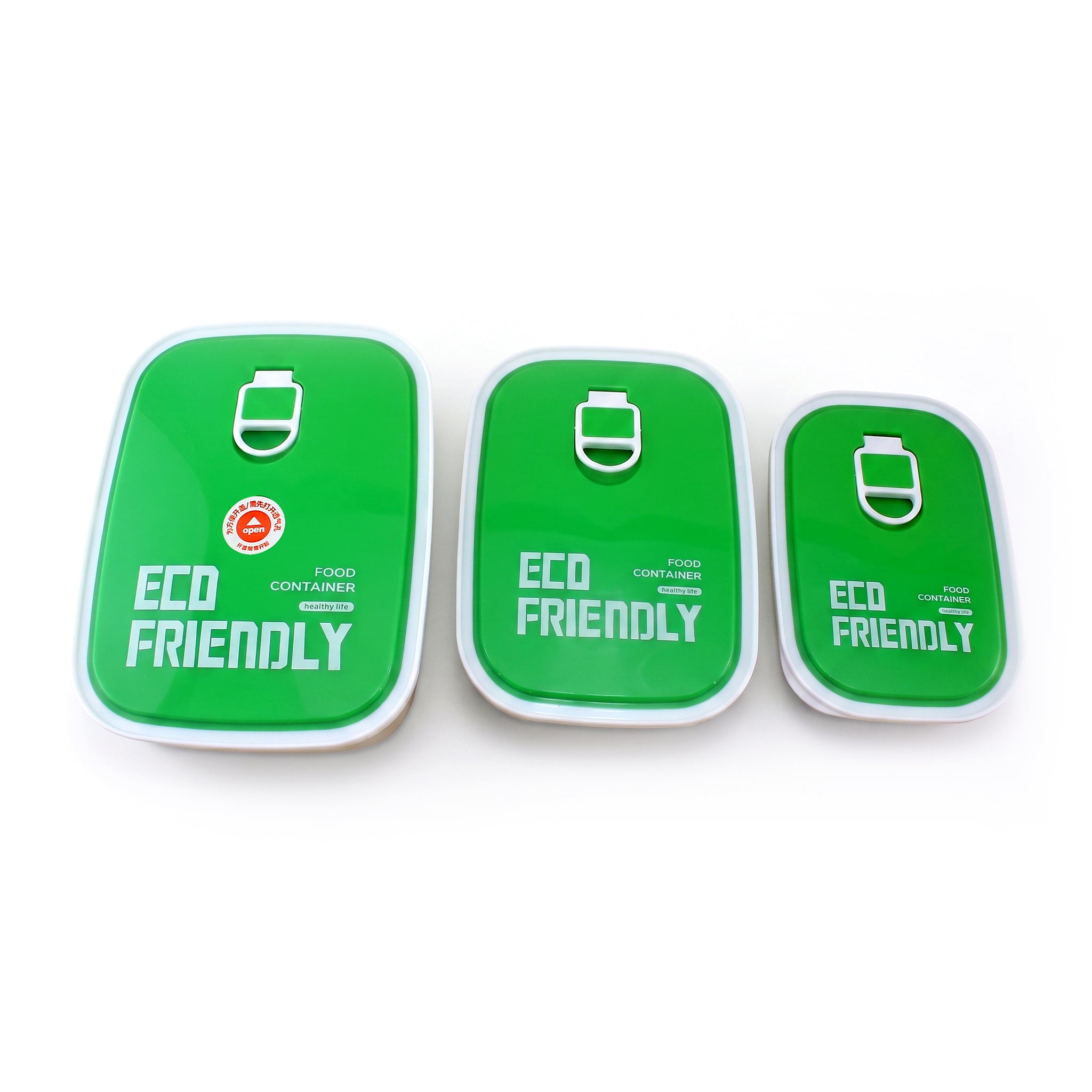 Tedemei 3-Pieces Rectangular Food Container Sets