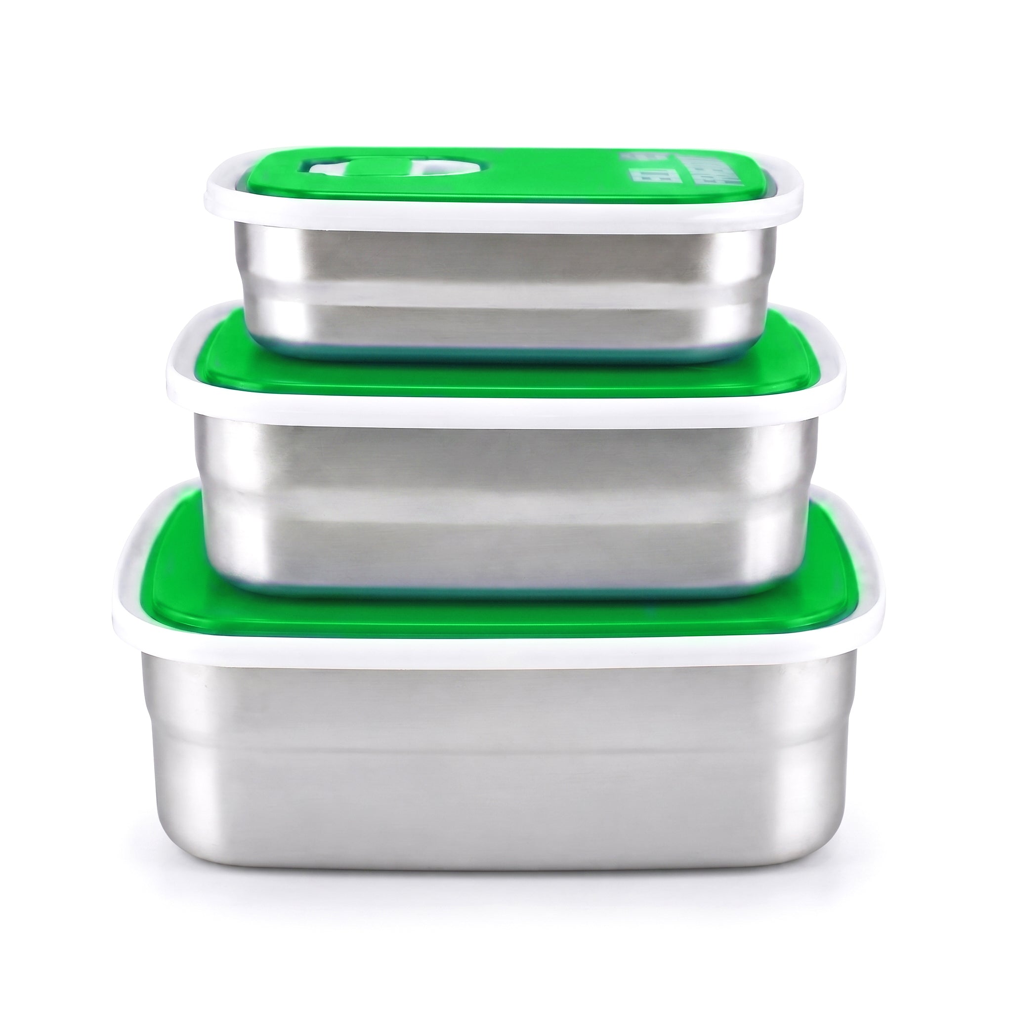 Tedemei 3-Pieces Rectangular Food Container Sets