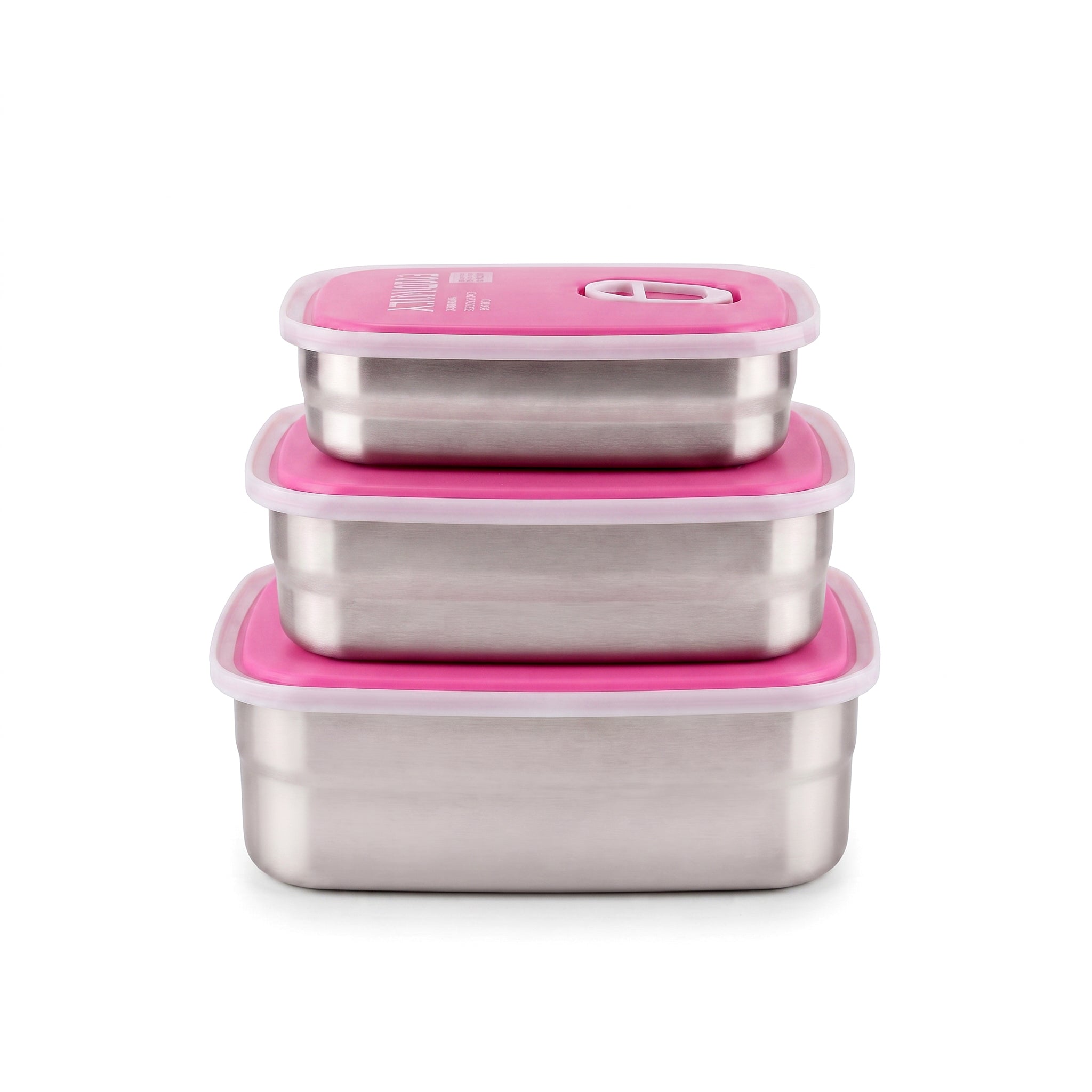 Tedemei 3-Pieces Rectangular Food Container Sets