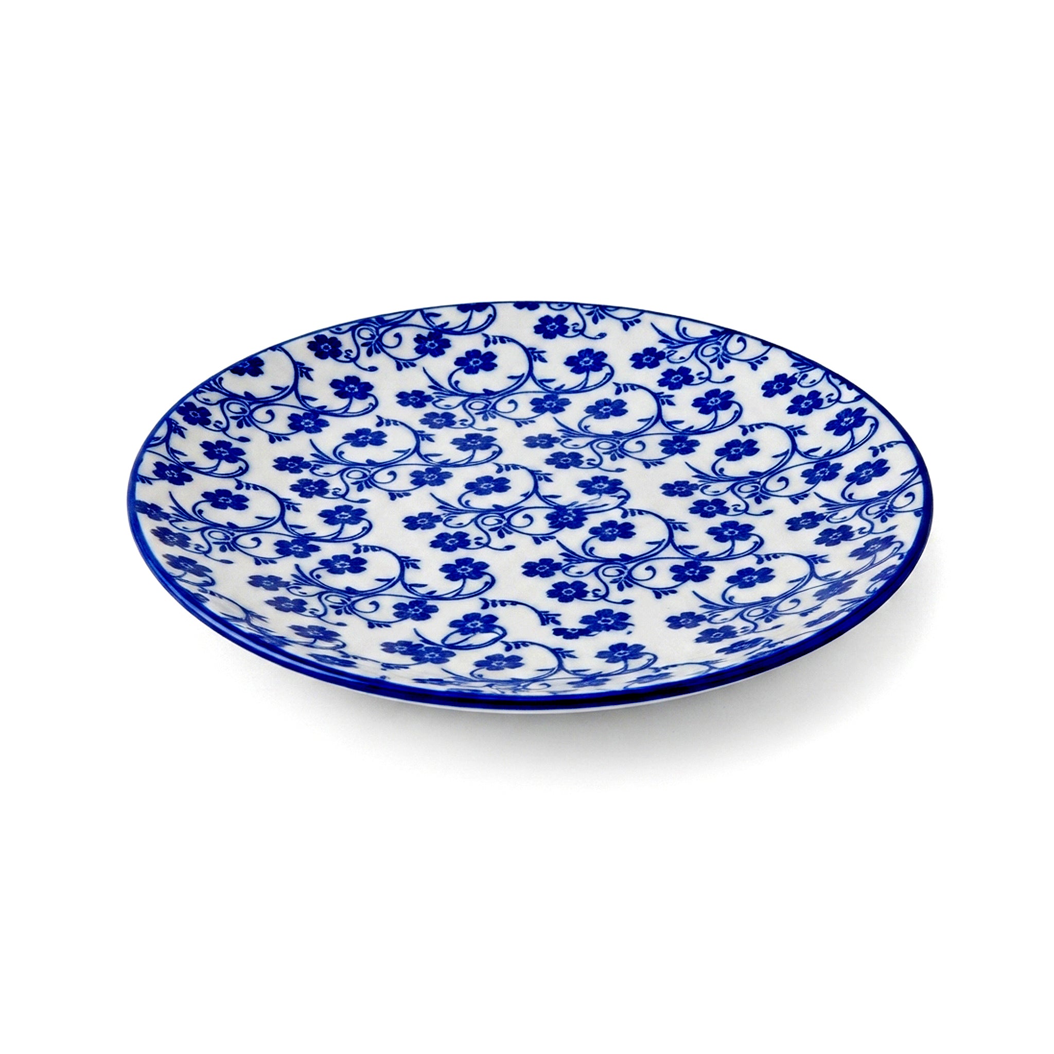 Gupan 7-Inch Matt Marble Flat Quarter Plate