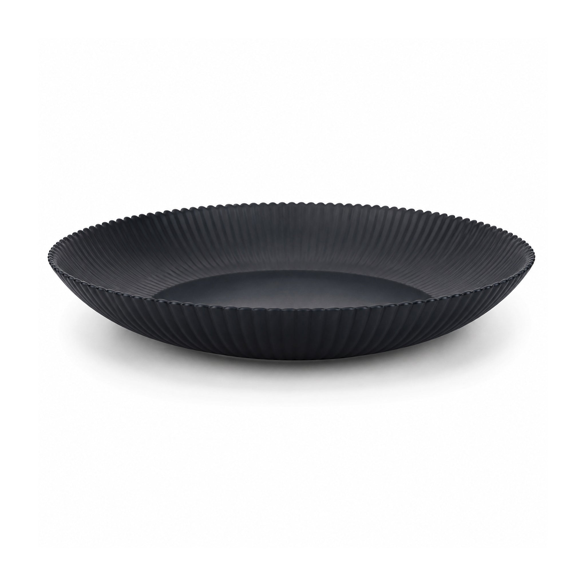 Home Table 8-inches Opal Black Marble Soup Plate