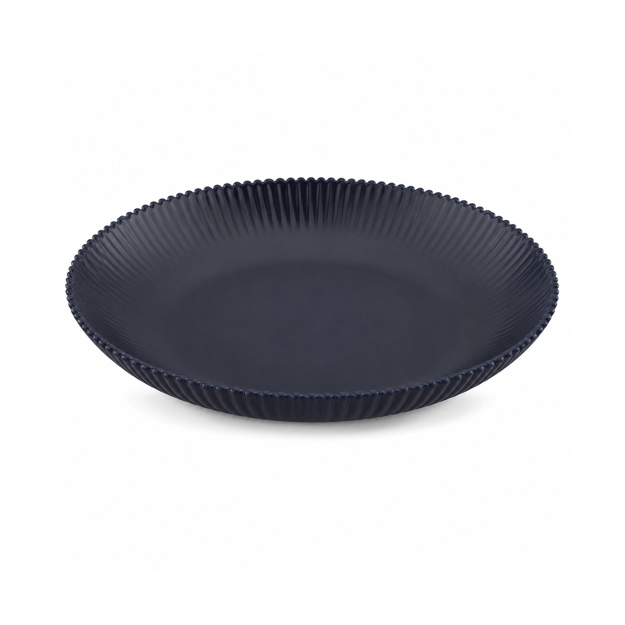Home Table 8-inches Opal Black Marble Soup Plate